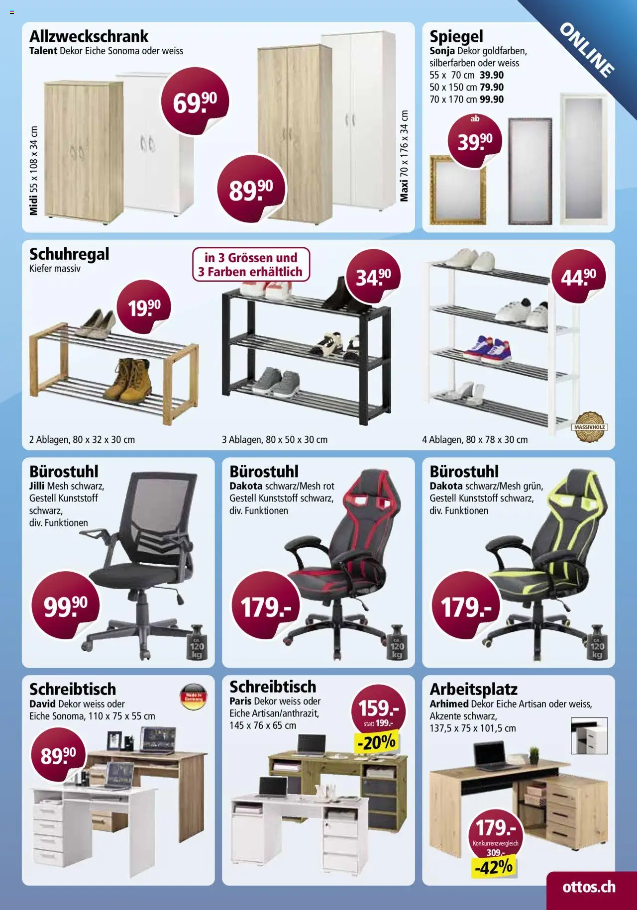 Otto's Aktionen Online – gültig ab 11.10.2025 | Seite: 31 | Produkte: Spiegel, Schuhregal