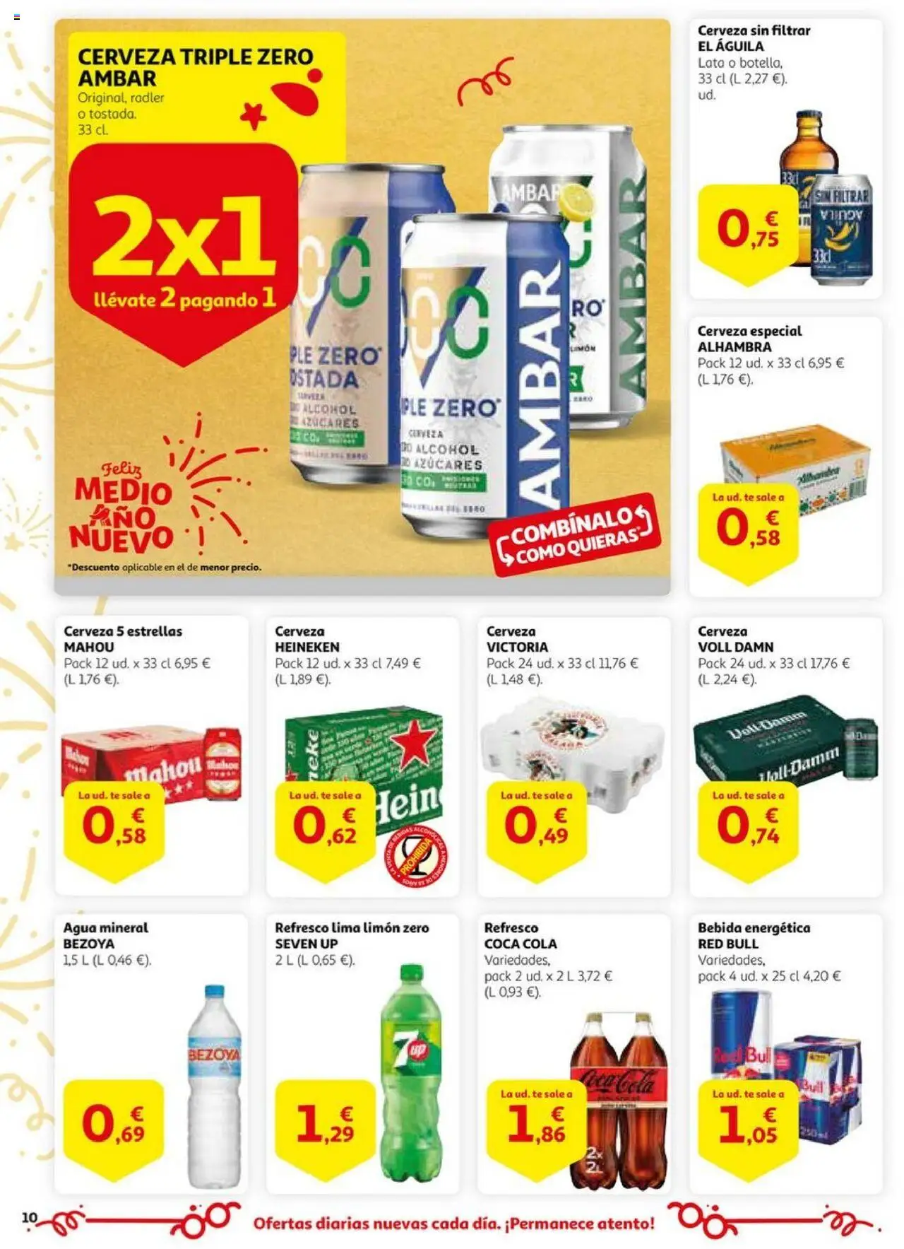 Alcampo - HG Nacional  │ válido desde el 17.06.2025 | Página: 10 | Productos: Lima, Cerveza, Té, Σπανάκι
