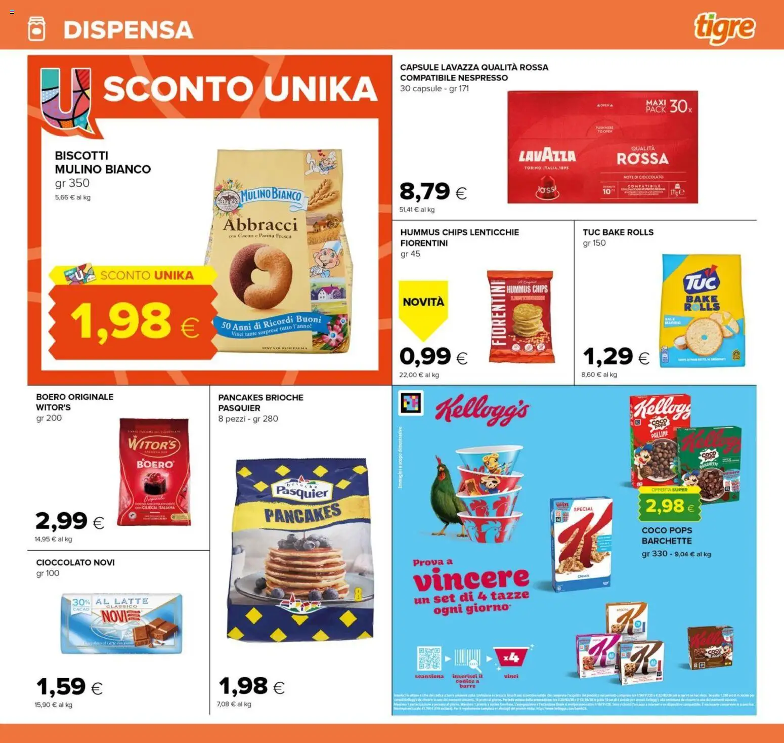 Volantino Tigre del 26.02.2026 | Pagina: 17 | Prodotti: Panna, Biscotti, Latte, Lavazza