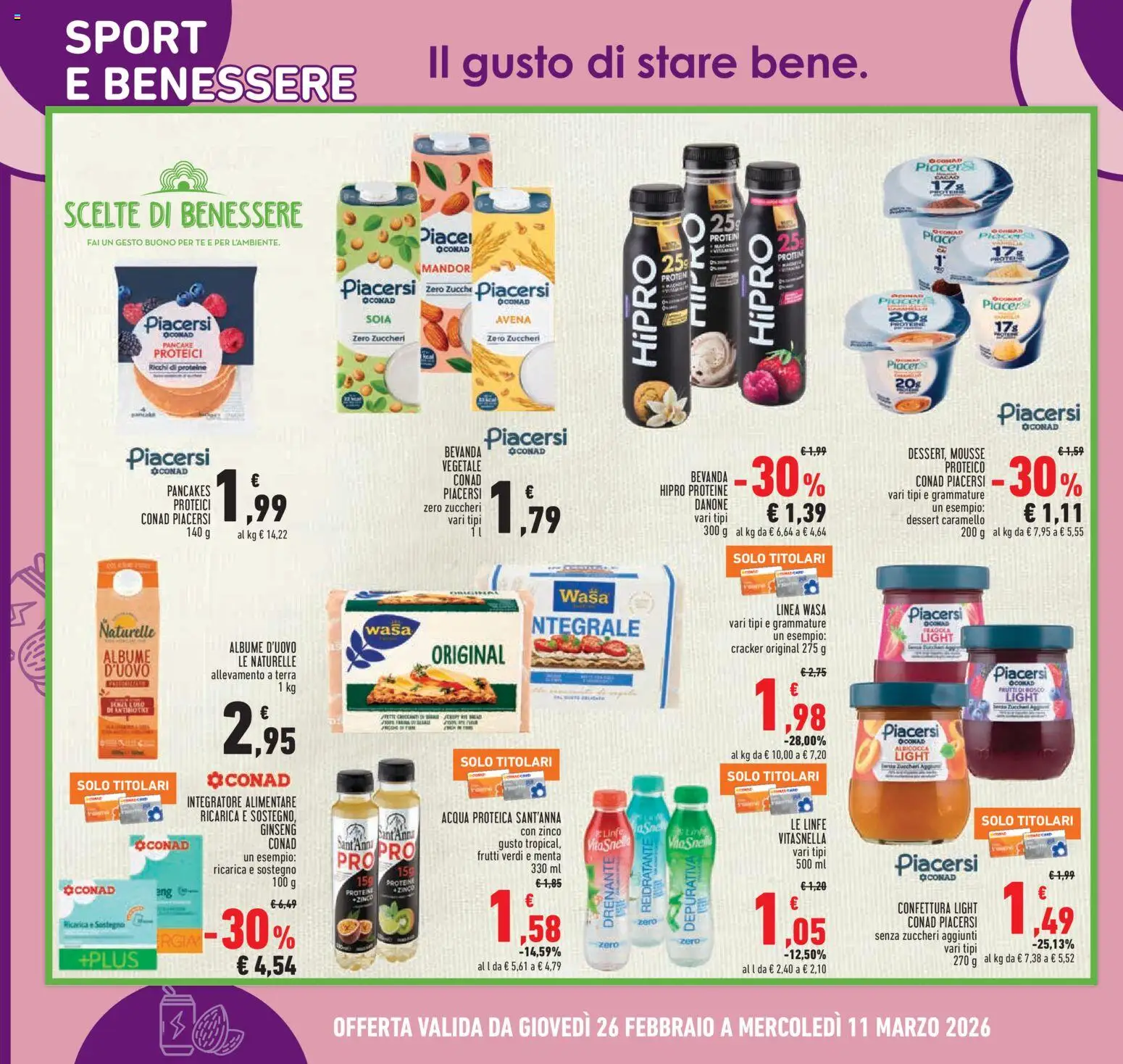 Volantino Conad del 26.02.2026 | Pagina: 12 | Prodotti: Tè, Crackers, Menta, Terra