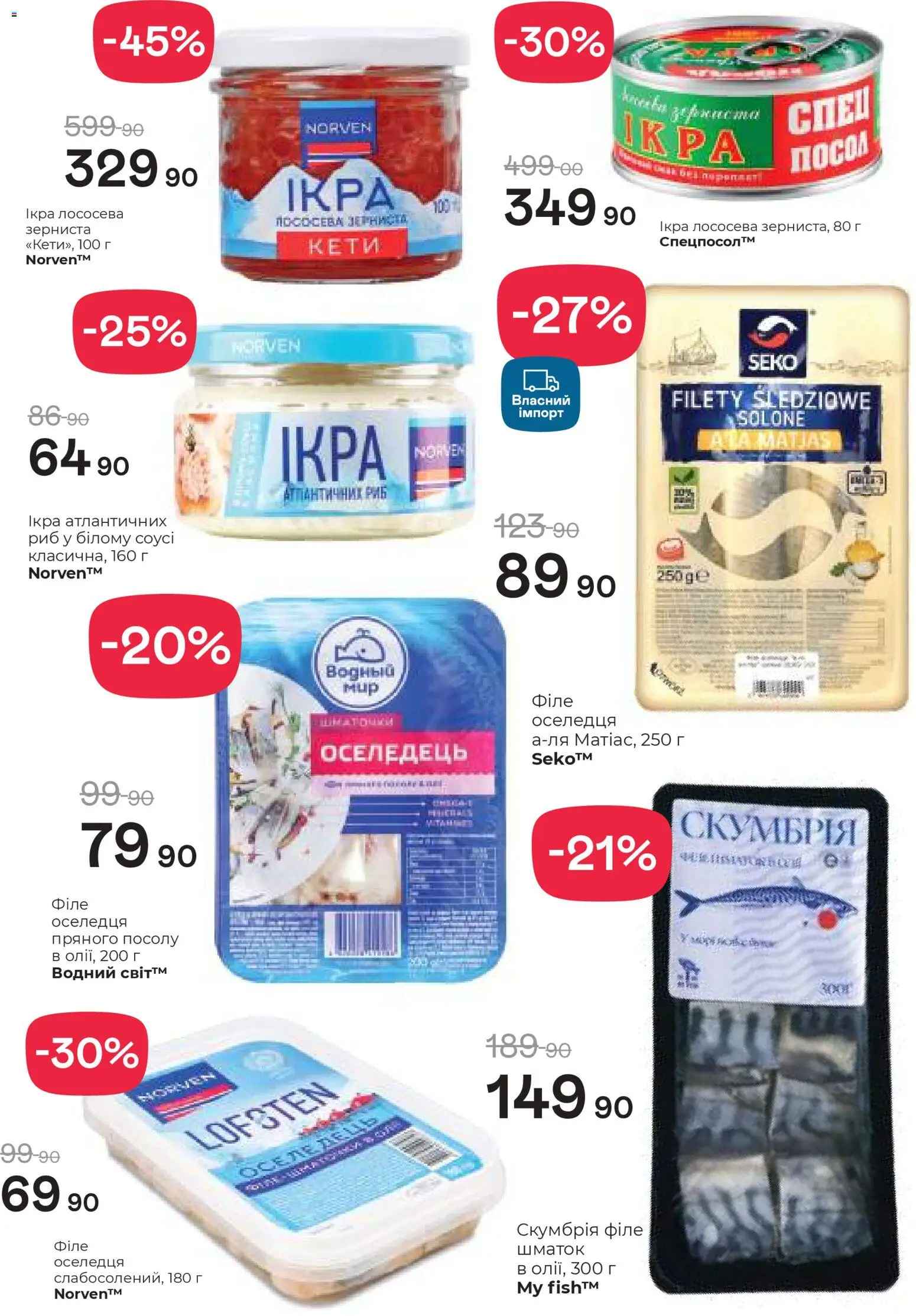 Рукавичка Kаталог - дійснийкції з 19.03.2026 | Сторінка: 5 | Товари: Оселедець, Ікра