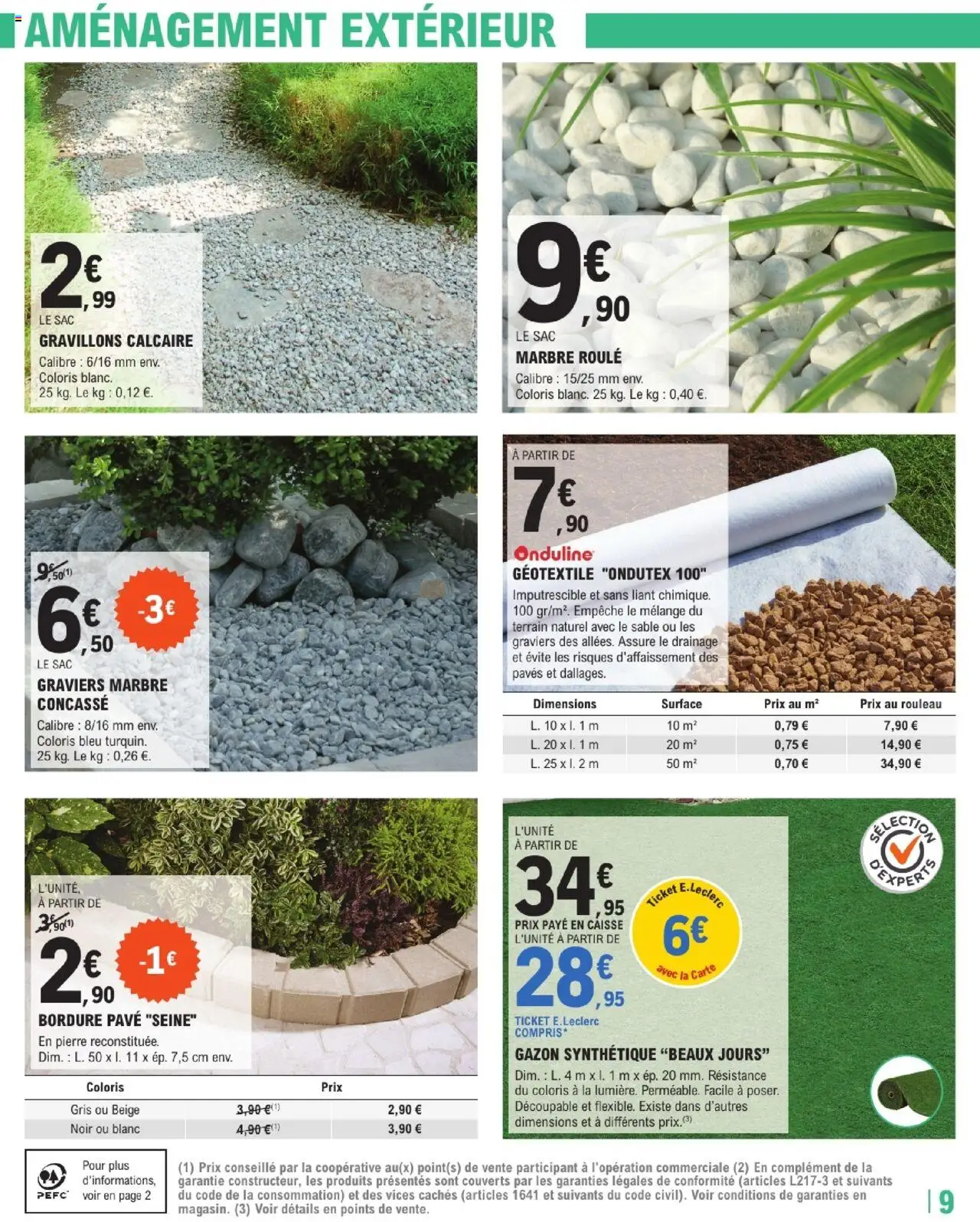  | Page: 9 | Produits: Rouleau, Gazon synthétique, Gazon, Géotextile