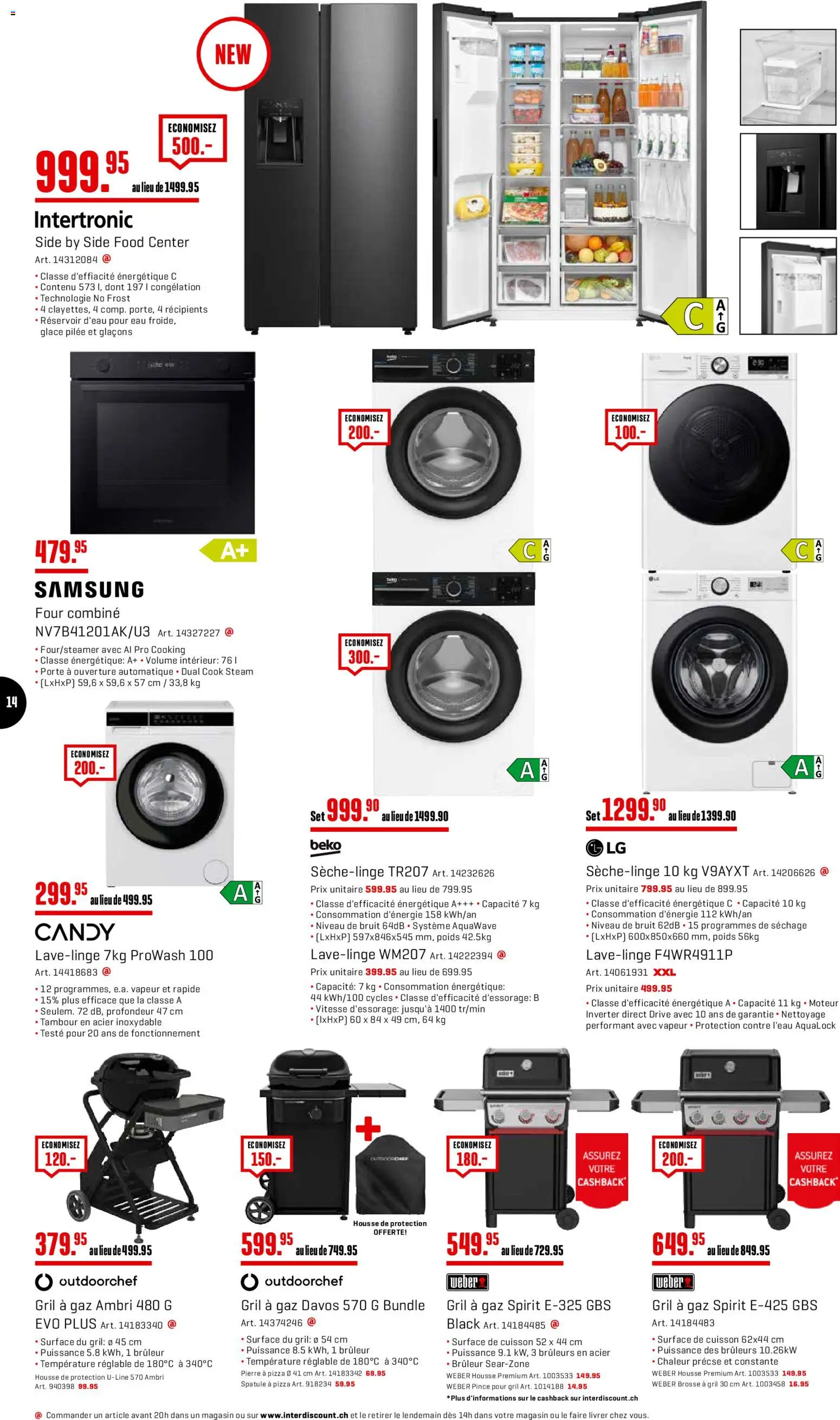 Interdiscount aktionen FR – gültig ab 23.03.2026 | Seite: 14 | Produkte: Glace, Pizza, Samsung