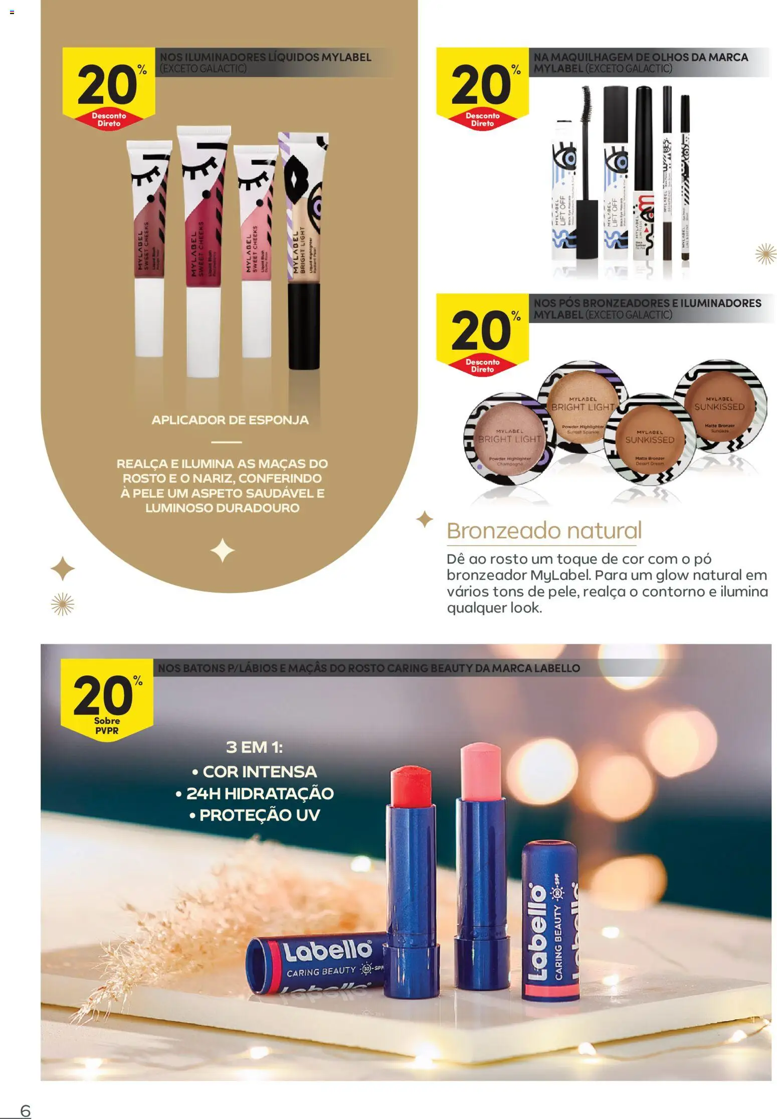 Continente - Festeje o Ano em beleza │ válido de 09.12.2025 | Página: 6 | Produtos: Pó, Blush, Esponja, Bronzer