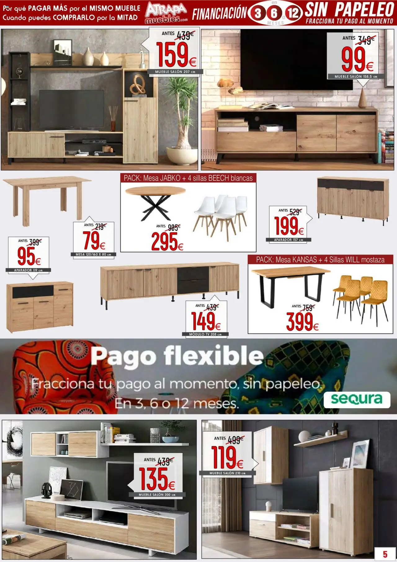 Atrapa Muebles folleto │ válido desde el 01.10.2025 | Página: 5 | Productos: Mesa, Aparador