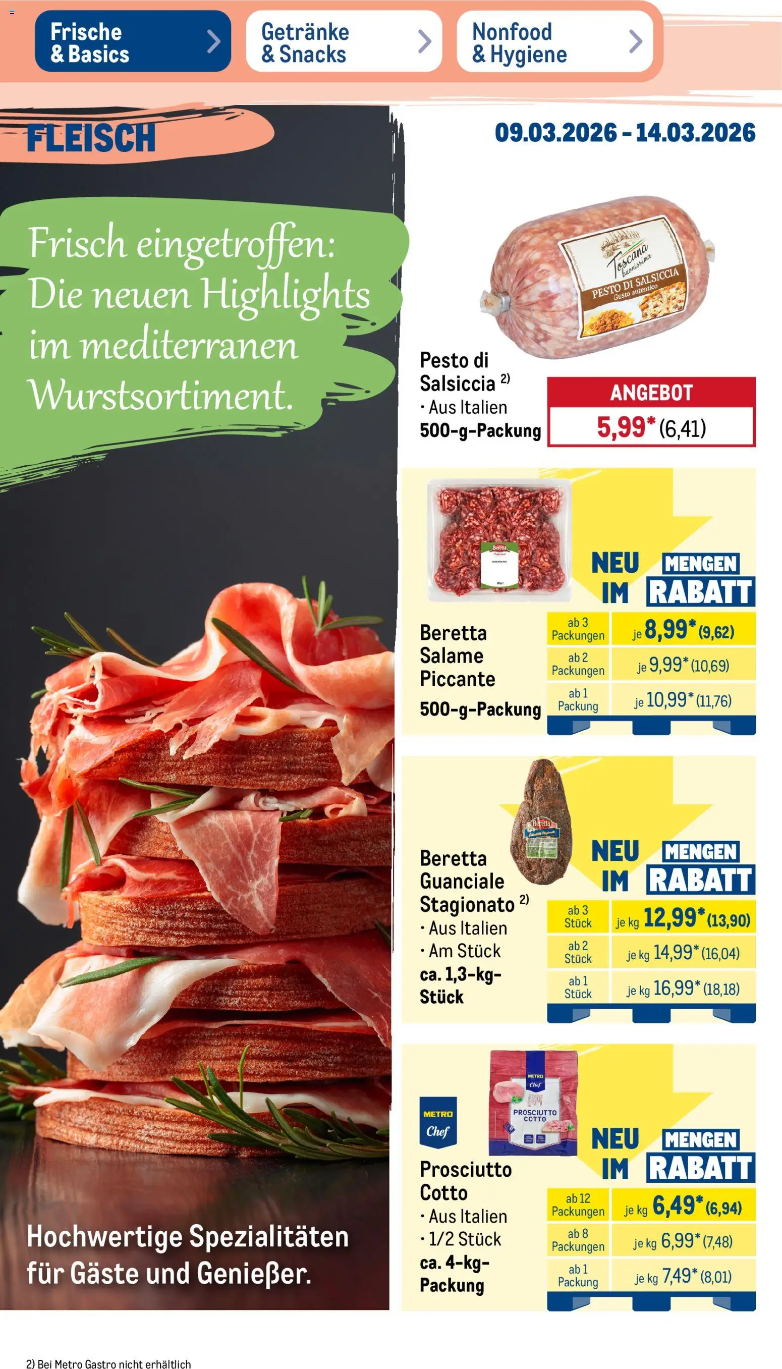 Metro Prospekt 	 – gültig ab 09.03.2026 | Seite: 15 | Produkte: Fleisch