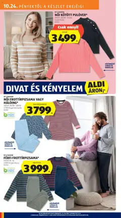 NŐI FROTTÍRPIZSAMA VAGY HÁLÓING*, Női frottírpizsama vagy hálóing méret: 36/38-48/50 - amely érvényes a következő dátumtól: 24.10.2025 | Oldal: 24 | Termékek: Hálóing, Pulóver