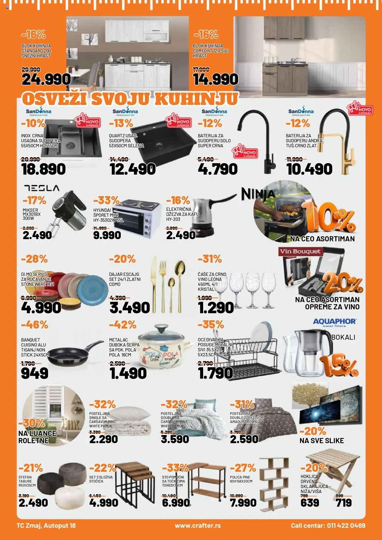 Crafter katalog - važi od 01.08.2025 | Strana: 9 | Proizvode: Polica, Escajg, Džezva, Tabure