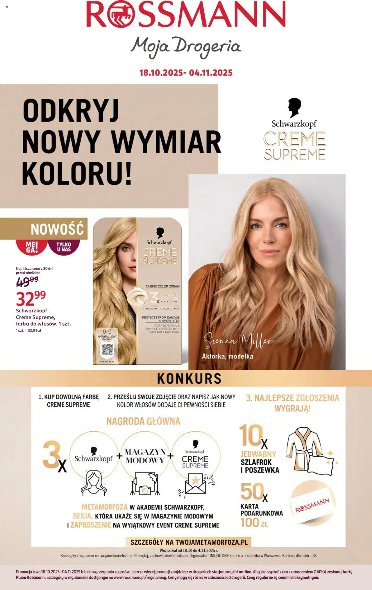 Rossmann Gazetka od 18.10.2025 | Strona: 16 | Produkty: Karta, Szlafrok, Drogeria, Kolor włosów