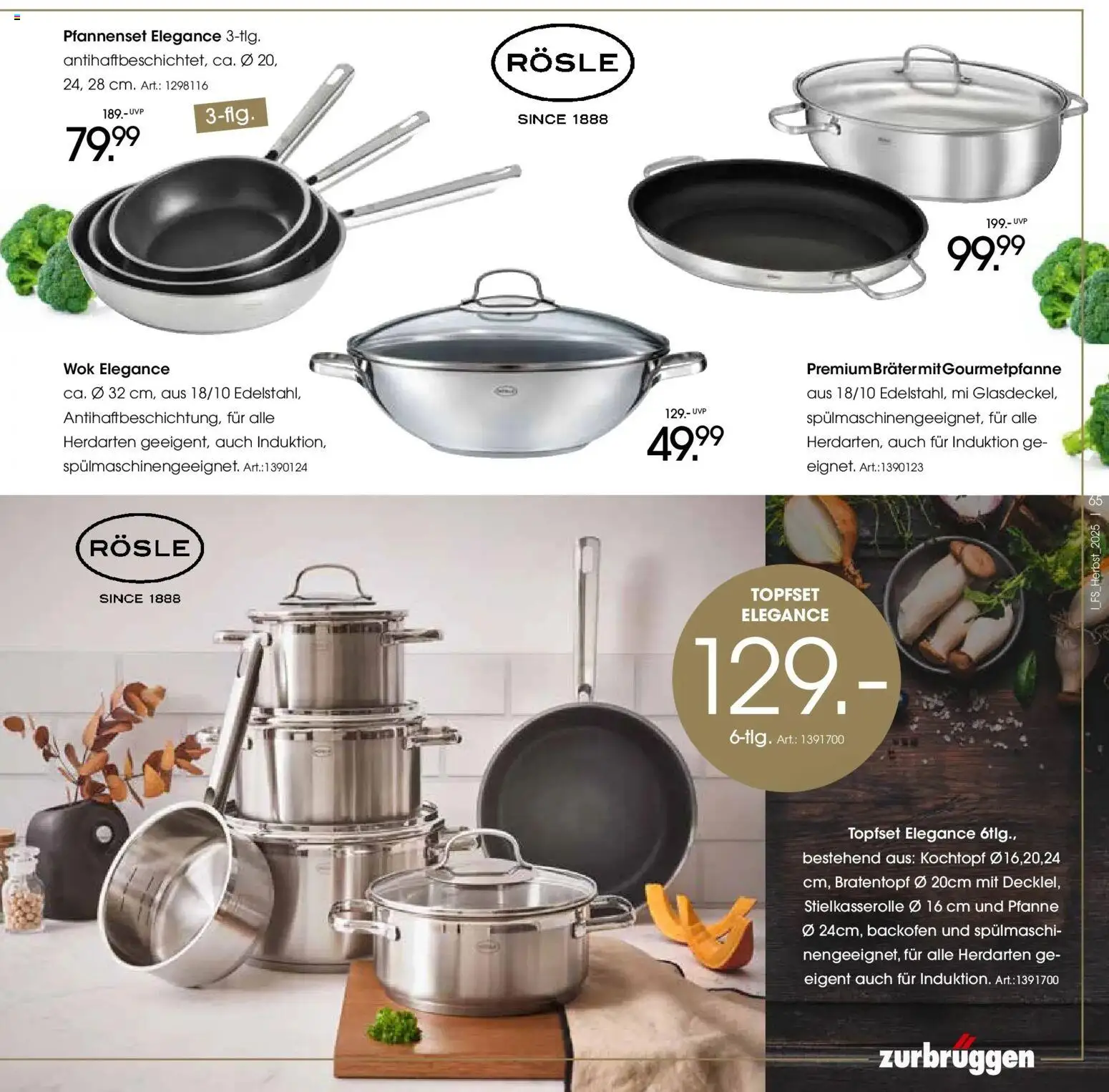 Zurbrüggen - Zurbrüggen: Raum für neue Lieblingsstücke – gültig ab 19.10.2025 | Seite: 65 | Produkte: Backofen, Wok