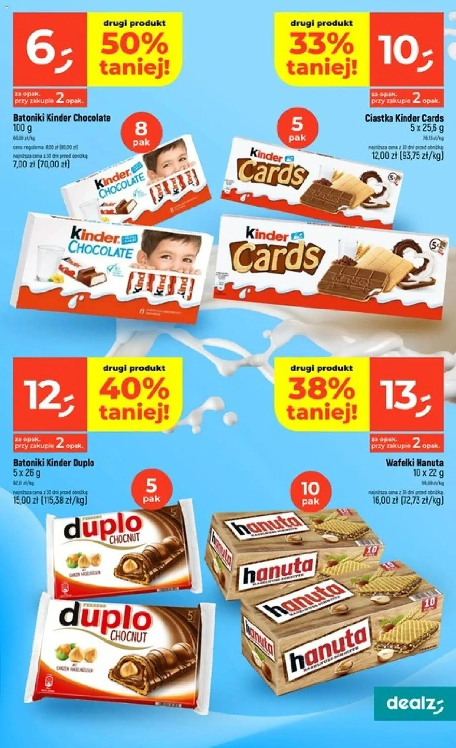 Dealz gazetka od 26.03.2026 | Strona: 13 | Produkty: Wafelki, Ciastka, Kinder cards