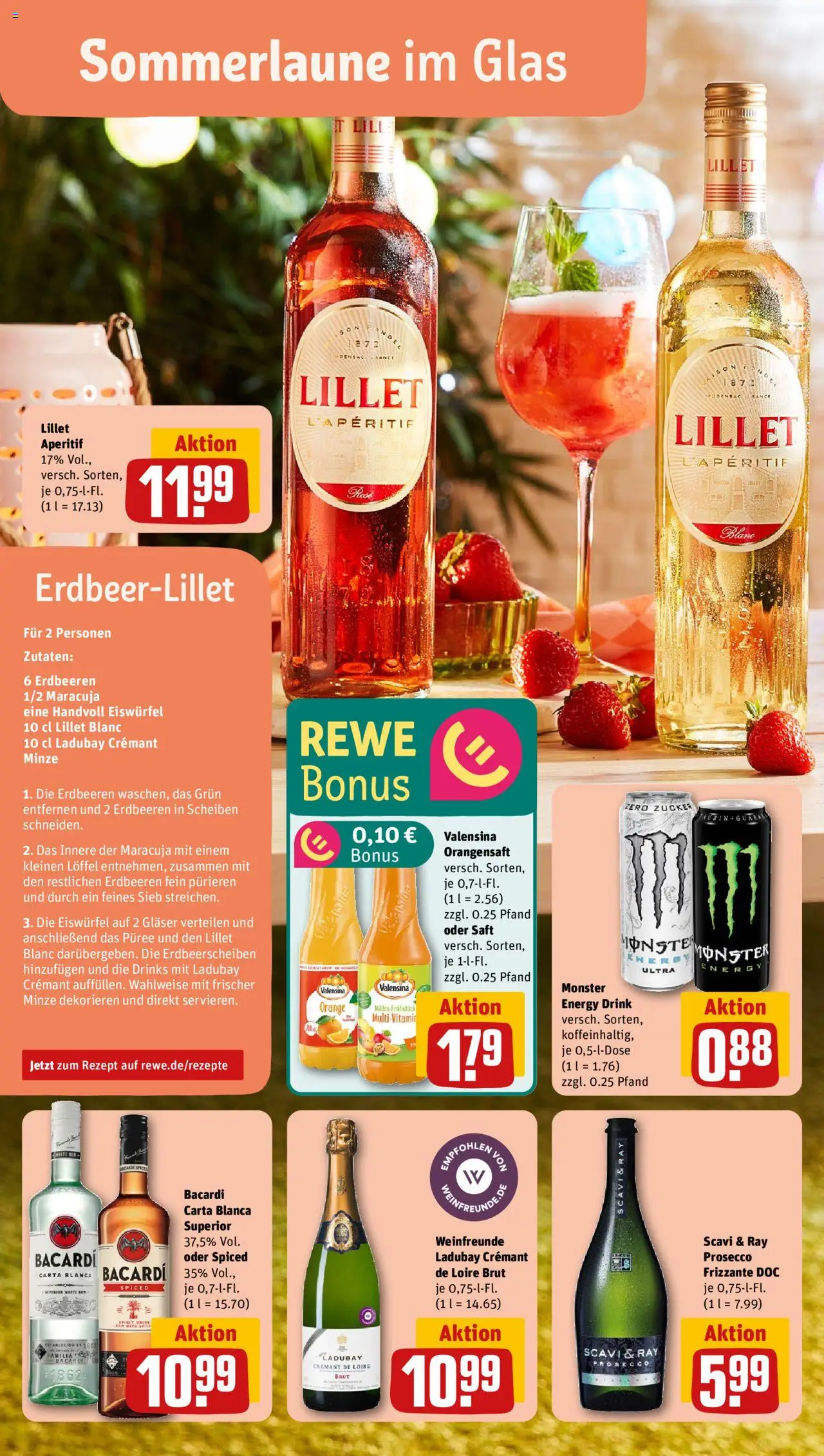 Rewe Prospekt 	 - gültig ab dem 28.07.2025 | Seite: 8 | Produkte: Energy, Lillet, Valensina, Saft