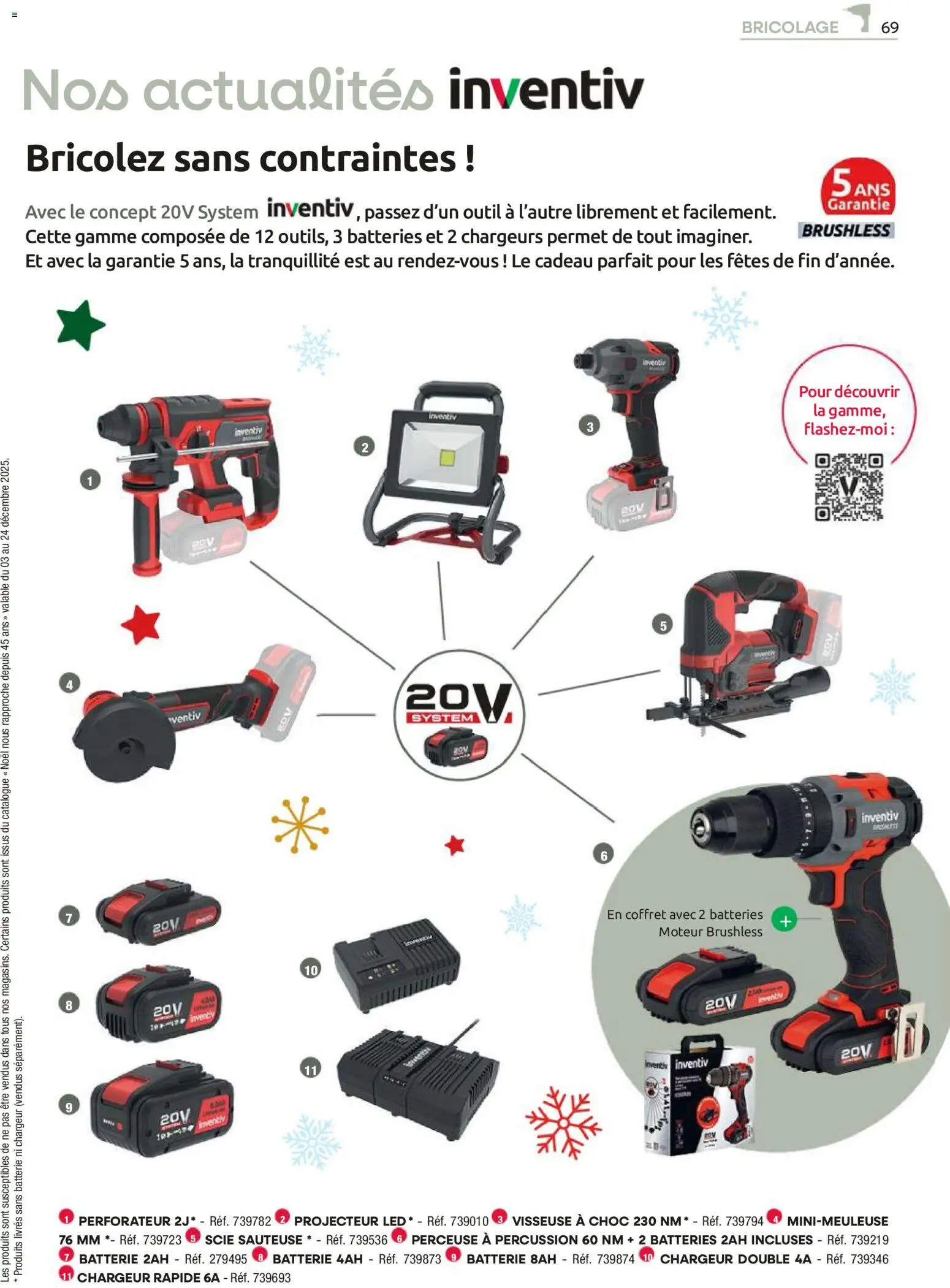 {H1} | Page: 69 | Produits: Perceuse, Scie sauteuse, Batterie, Projecteur