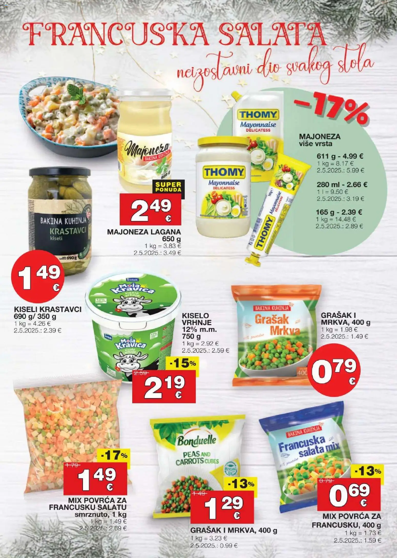 Stanić Diskont katalog | vrijedi od 11.12.2025 | Stranica: 15 | Proizvodi: Mrkva, Krastavci, Salata, Kiseli krastavci