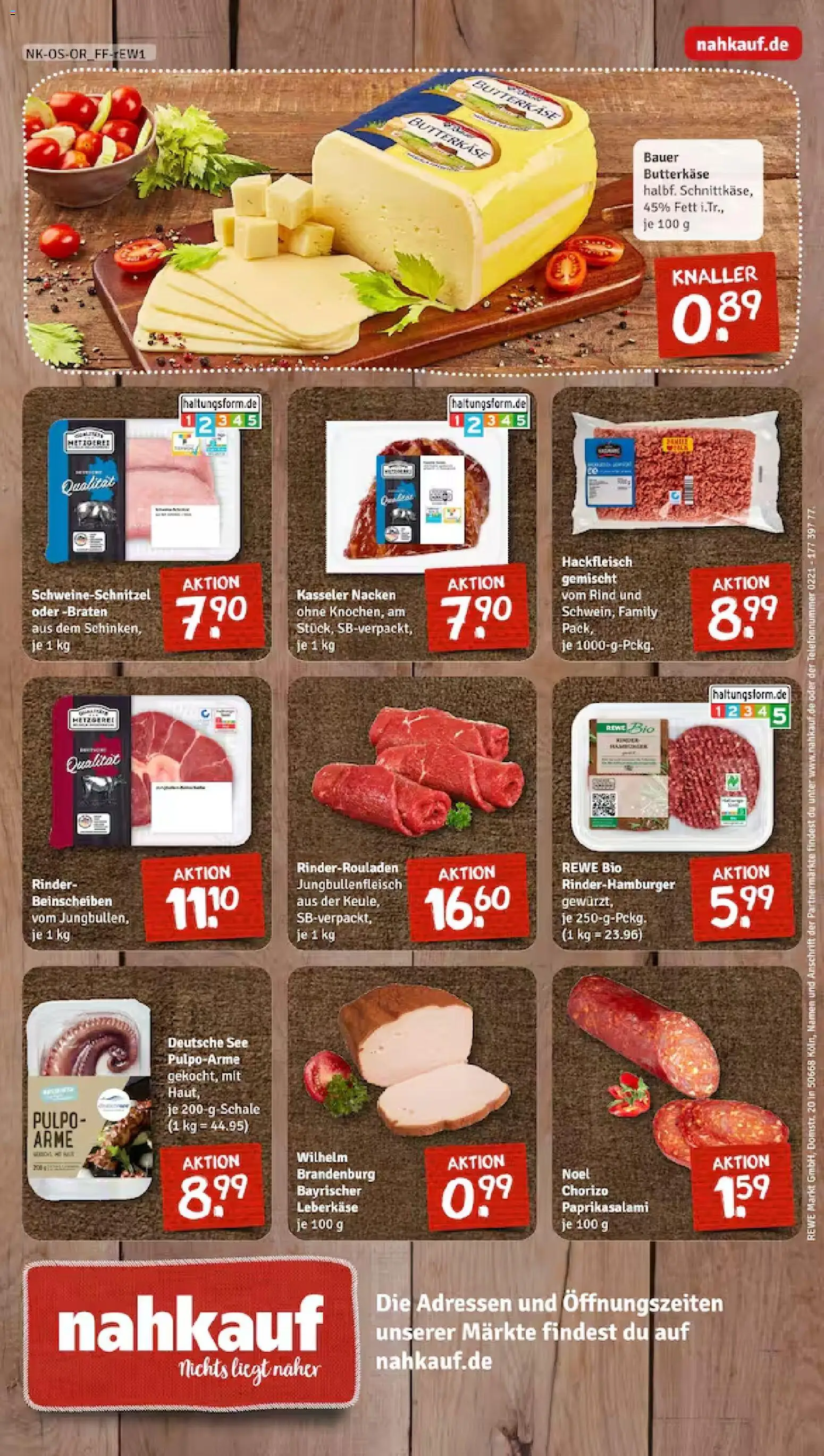 Nahkauf Prospekt 	 – gültig ab 02.03.2026 | Seite: 12 | Produkte: Rinderrouladen, Kasseler nacken, Hackfleisch, Leberkase