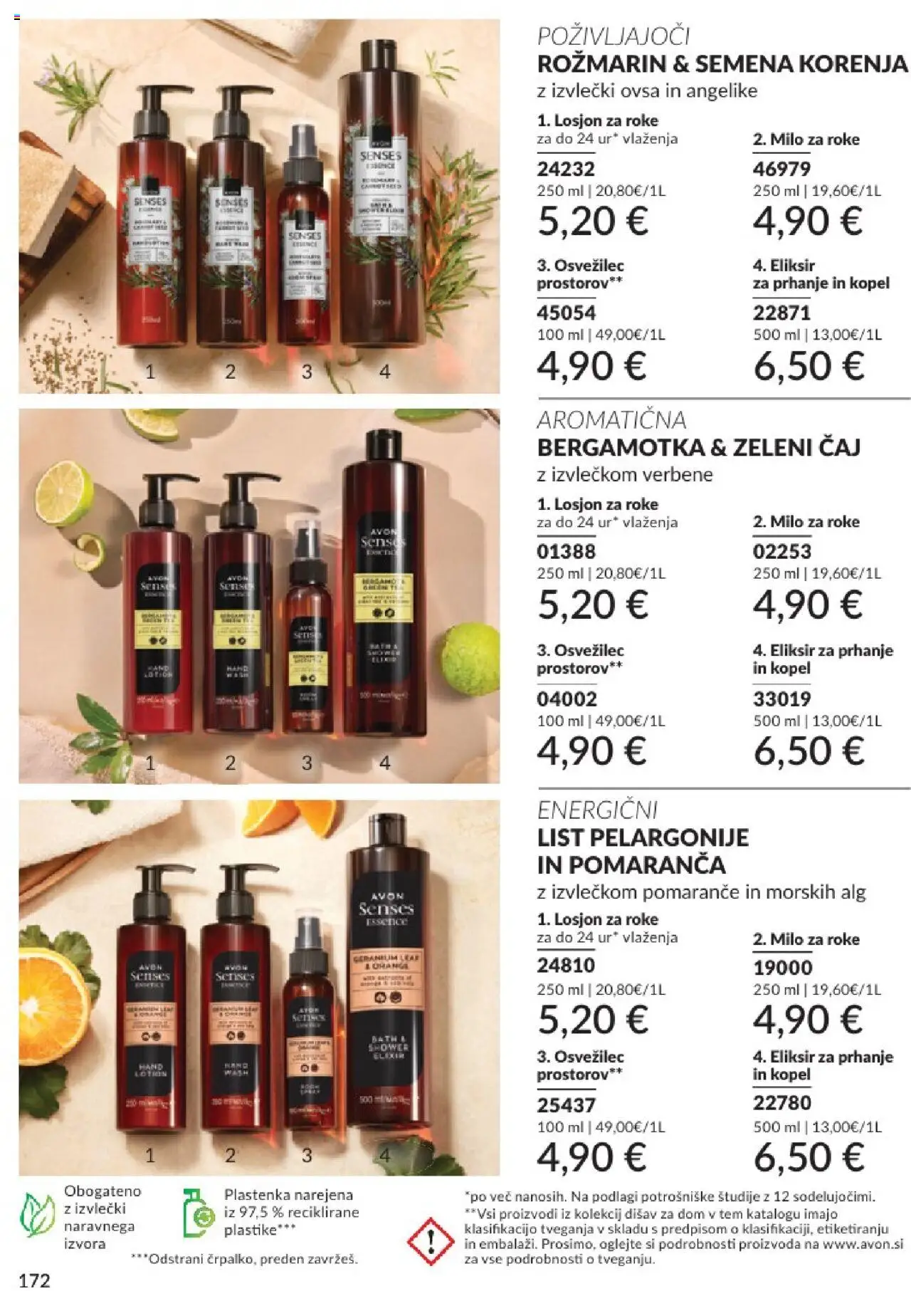 Avon katalog │ velja od 31.07.2025 | Stran: 172 | Izdelki: Kopel, Milo, Pomarance, Caj