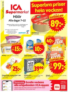 ICA Supermarket - Höör - Förhandsvisning av reklamblad från butik ICA Supermarket aktuell från 05.01.2026