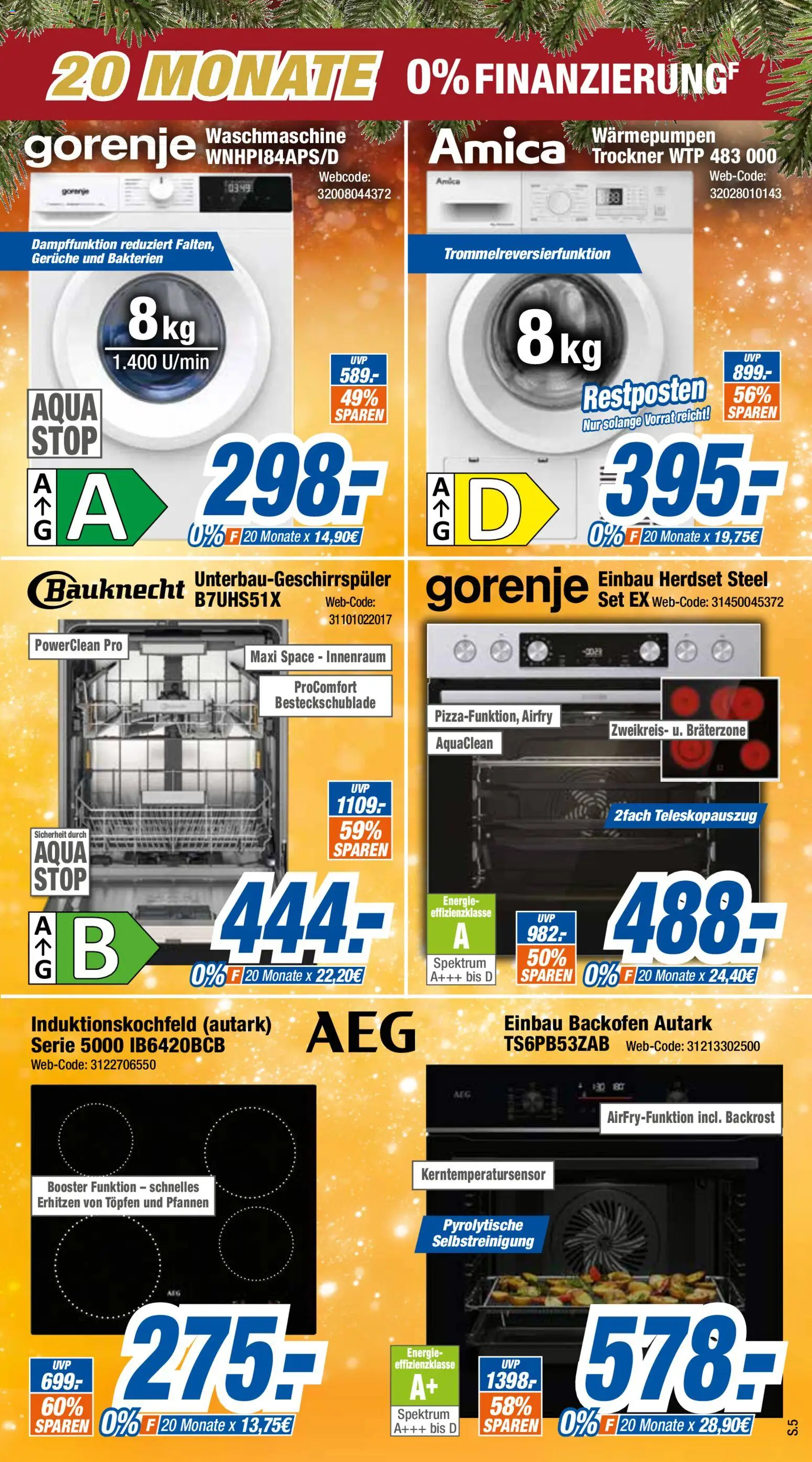 Expert Prospekt 	 – gültig ab 08.12.2025 | Seite: 5 | Produkte: Gorenje, Trockner, Waschmaschine, Backofen