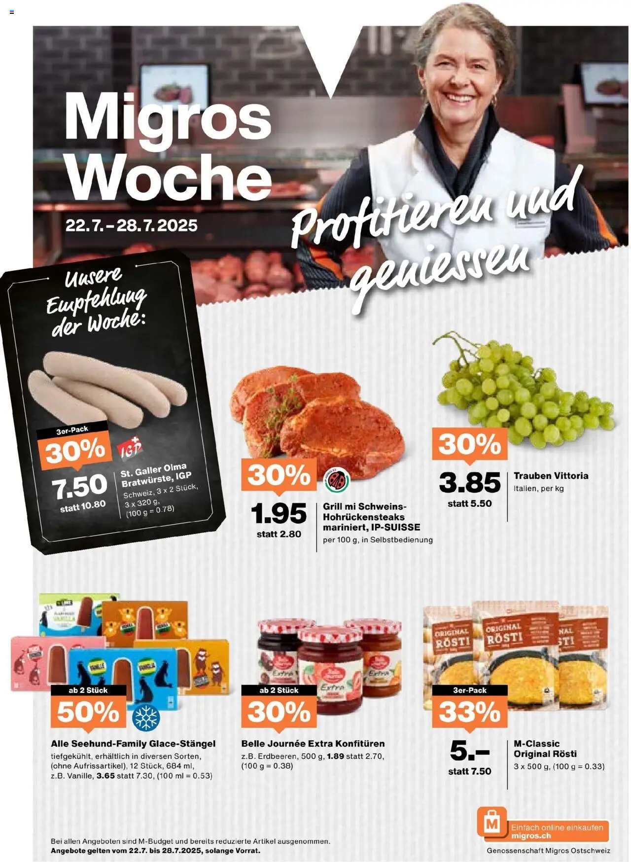 Migros Aktionen ab 22.07.2025 | Seite: 1 | Produkte: Grill