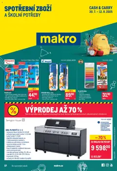 Náhled letáku Makro leták - Spotřební zboží od 30.07.2025