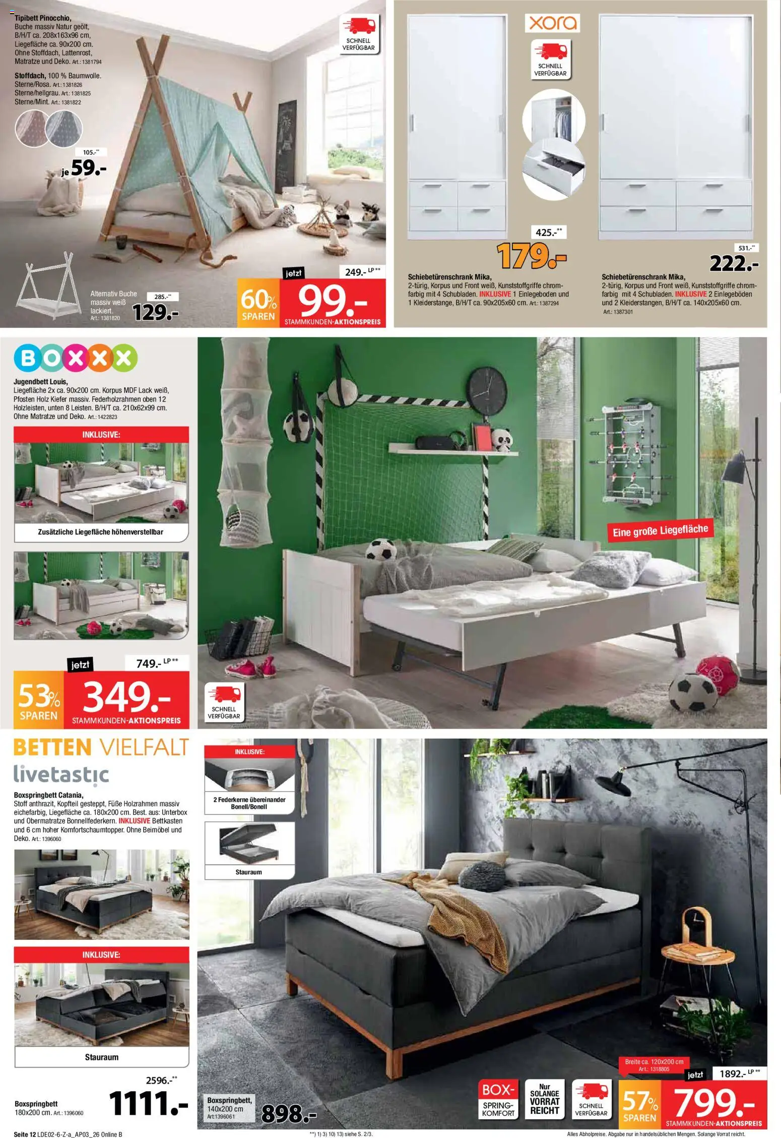 Zurbrüggen Bonus Sonder-Tage – gültig ab 02.03.2026 | Seite: 12 | Produkte: Matratze, Boxspringbett, Box