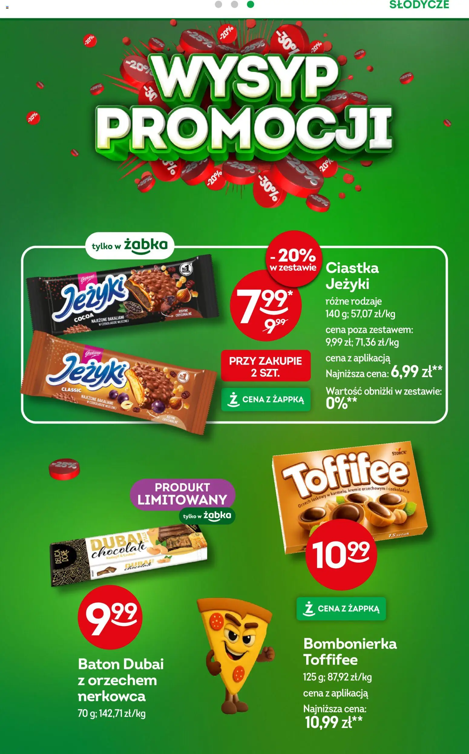 Żabka Gazetka od 05.11.2025 | Strona: 20 | Produkty: Bombonierka, Toffifee, Baton, Ciastka