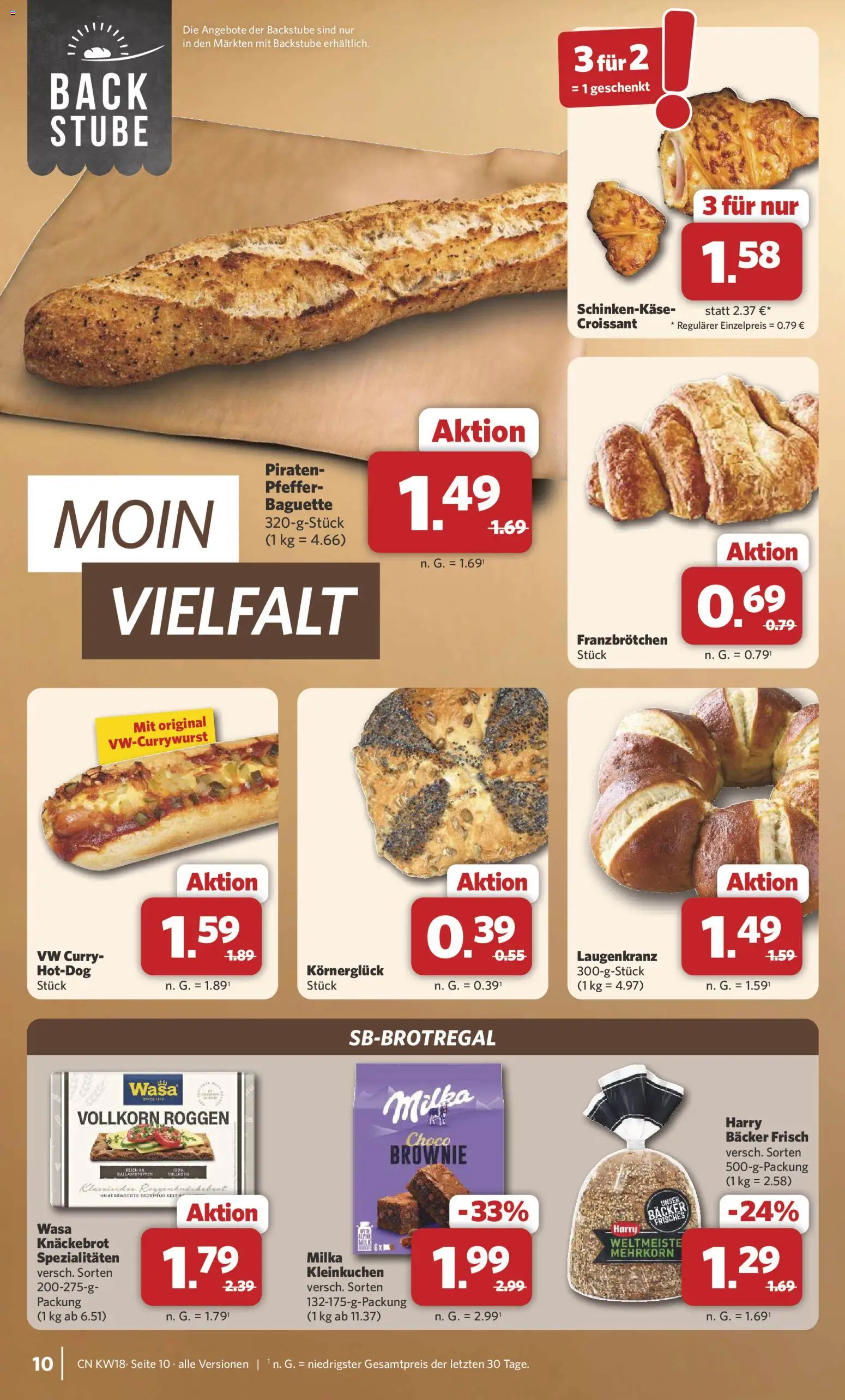 Combi Prospekt 	 – gültig ab 27.04.2026 | Seite: 10 | Produkte: Baguette, Milka, Croissant, Pfeffer