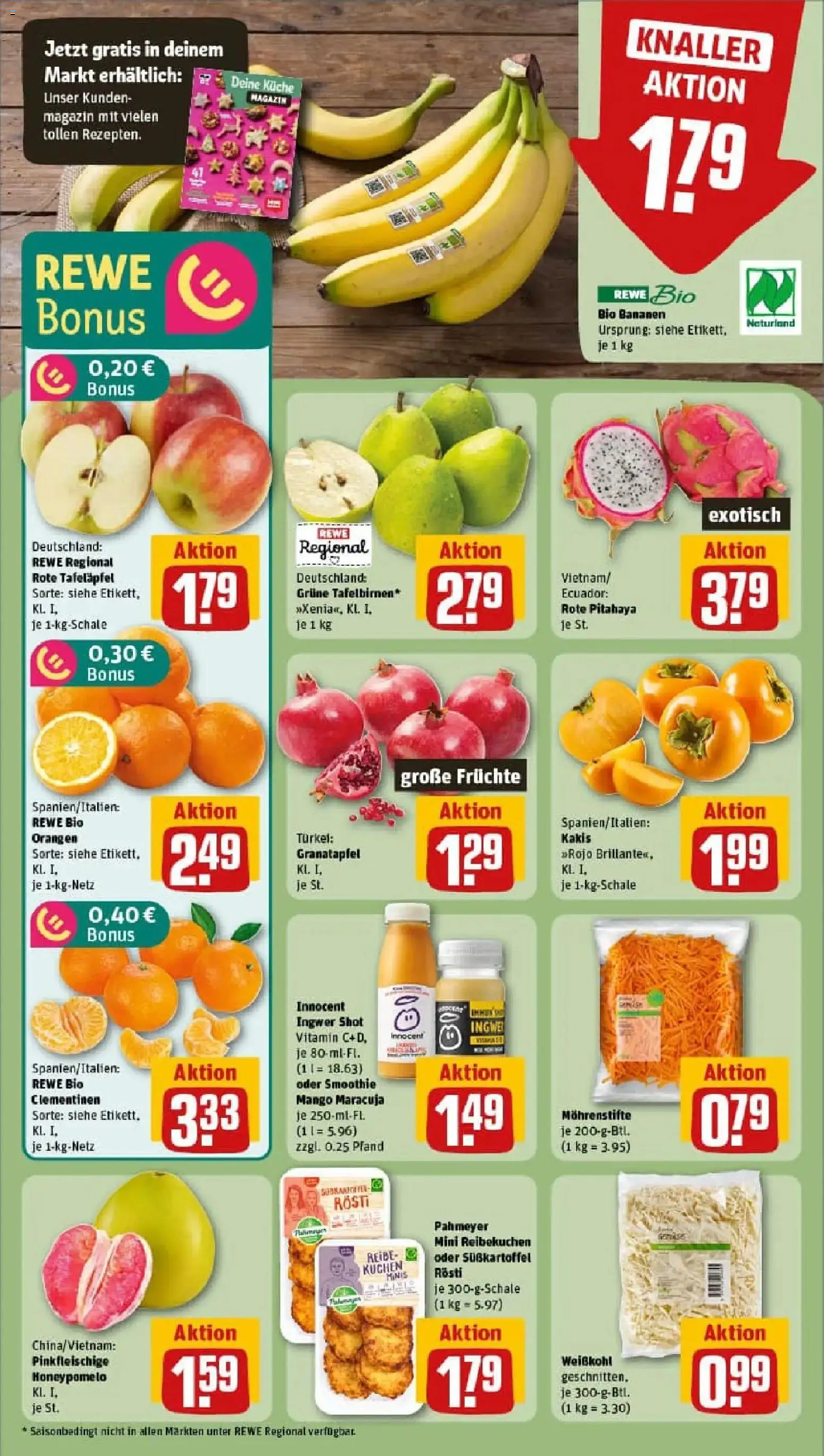Rewe prospekt Esslingen/Stadtmitte	 – gültig ab 17.11.2025 | Seite: 6 | Produkte: Granatapfel, Küche, Mango, Kuchen