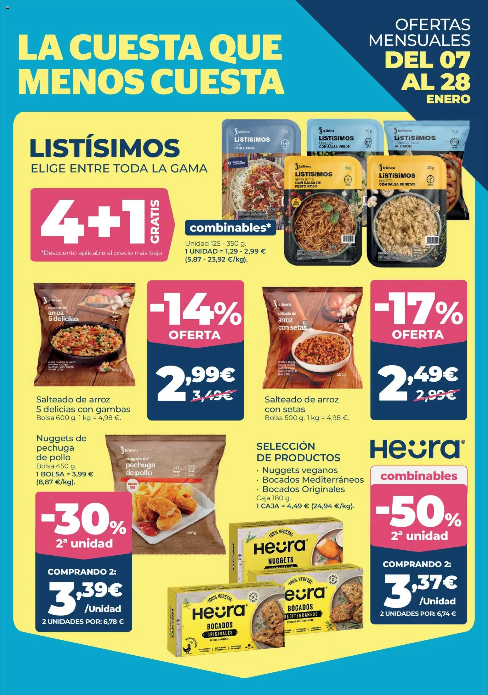 La Sirena folleto │ válido desde el 07.01.2026 | Página: 9 | Productos: Arroz, Bolsa, Caja, Nuggets