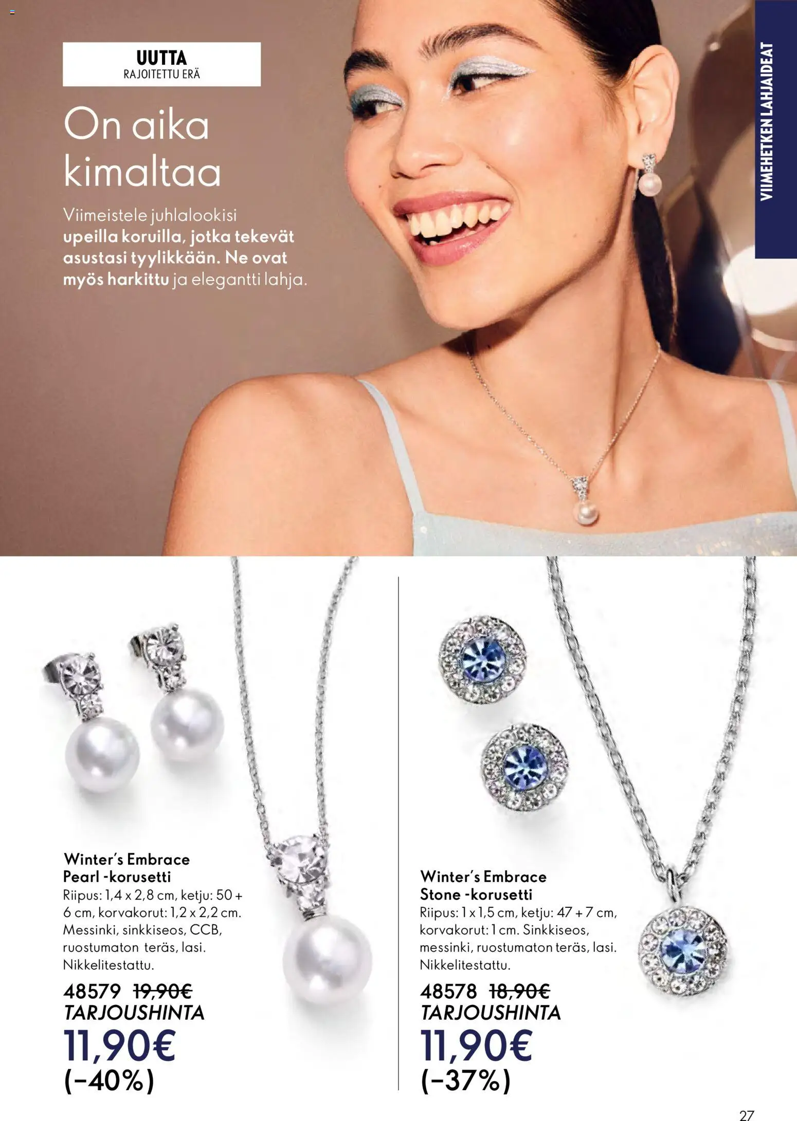 Oriflame - Esite 17 – voimassa 10.12.2025 alkaen | Sivu: 27 | Tuotteet: Korvakorut