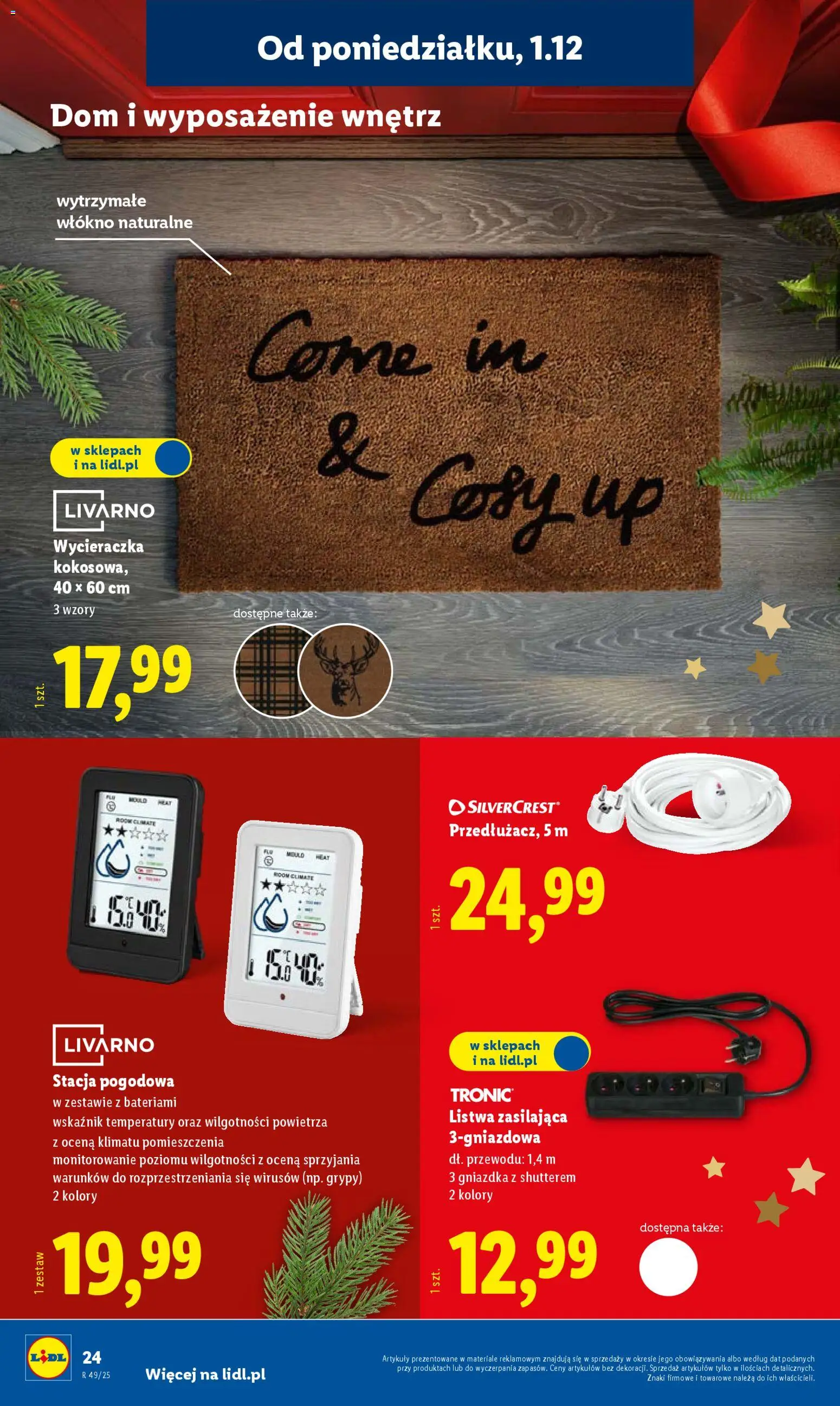 Lidl Gazetka - Cyber Monday od 01.12.2025 | Strona: 30 | Produkty: Stacja pogodowa, Wycieraczka