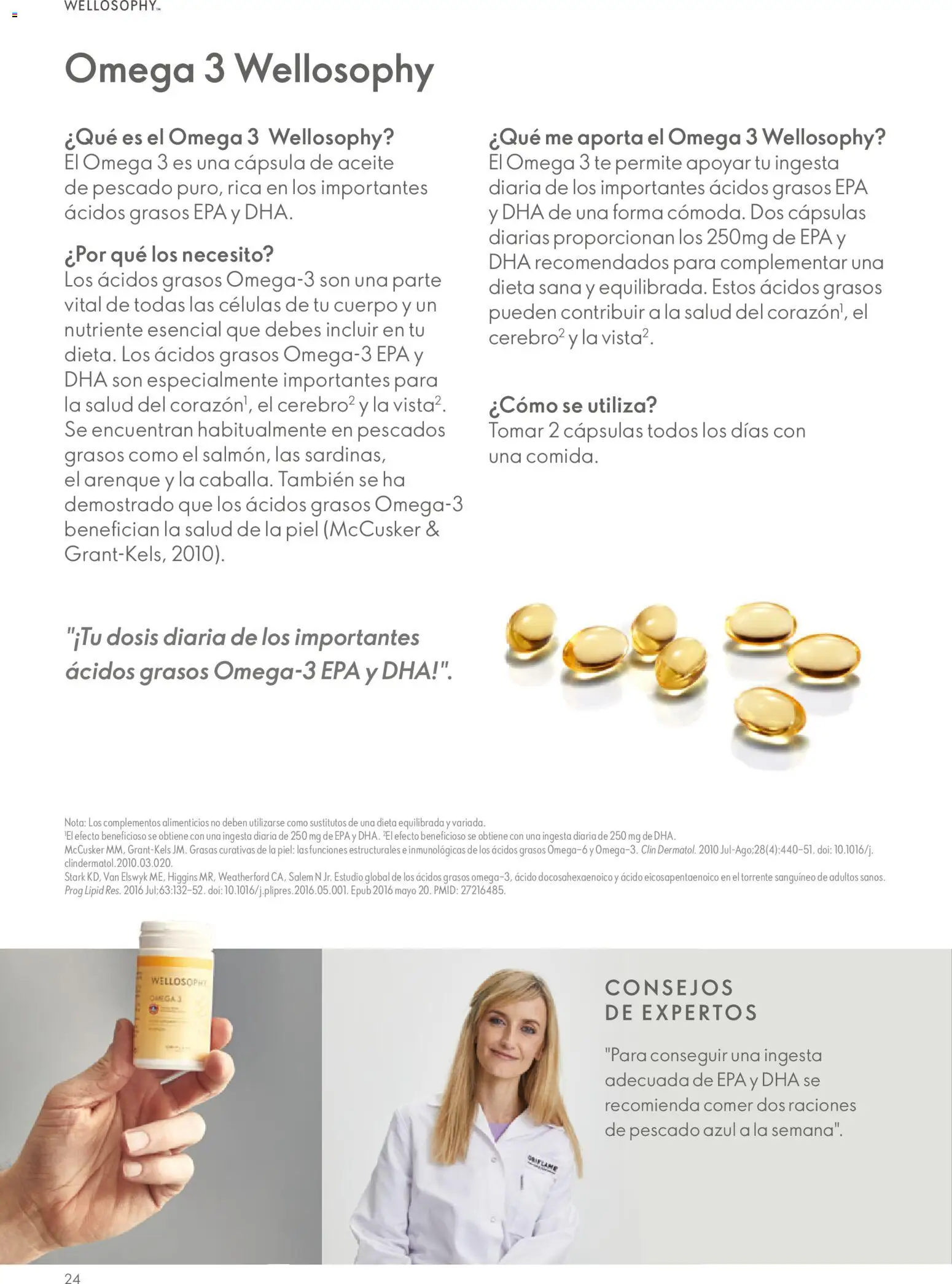 Oriflame - Guía Wellosophy │ válido desde el 01.11.2023 | Página: 24 | Productos: Δοχείο φοντί, Aceite, Pescado, Té