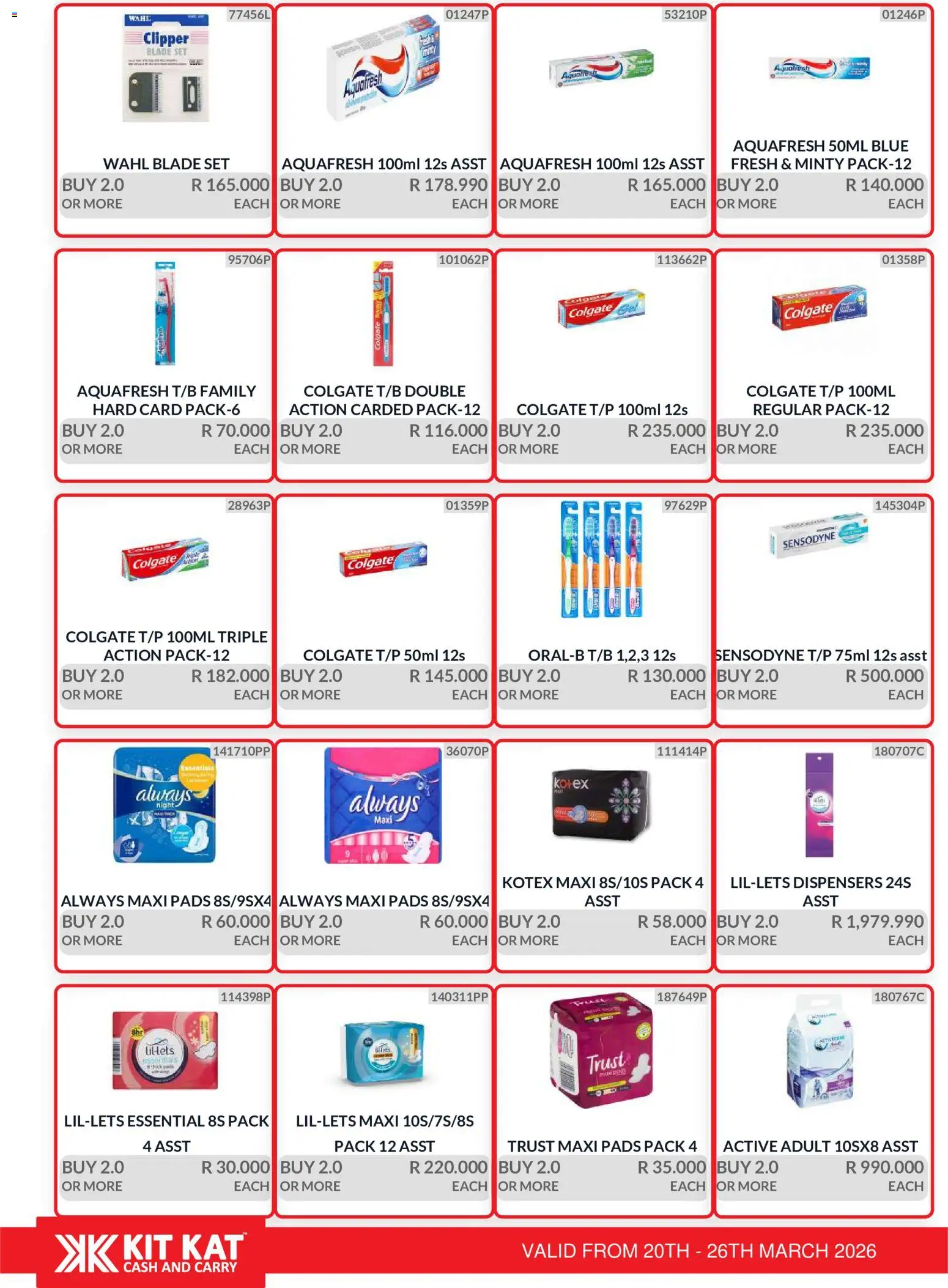 New KIT KAT Cash & Carry catalogue – valid from 20.03.2026 | Page: 26 | Products: Pads