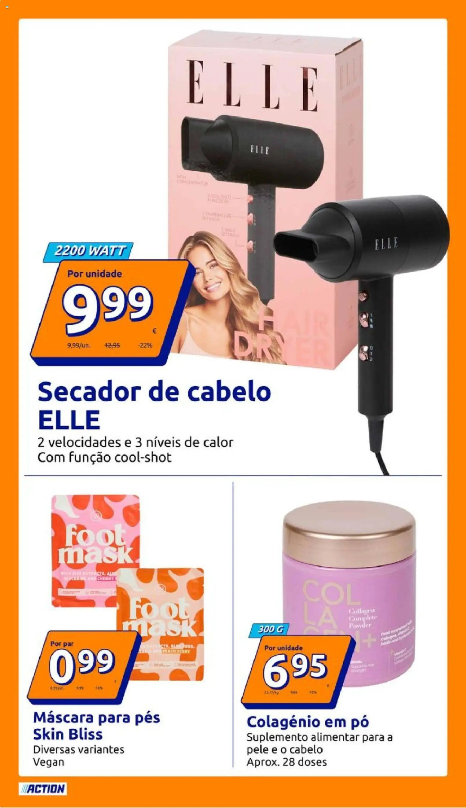 Action folheto │ válido de 01.04.2026 | Página: 14 | Produtos: Secador, Secador de cabelo, Pó