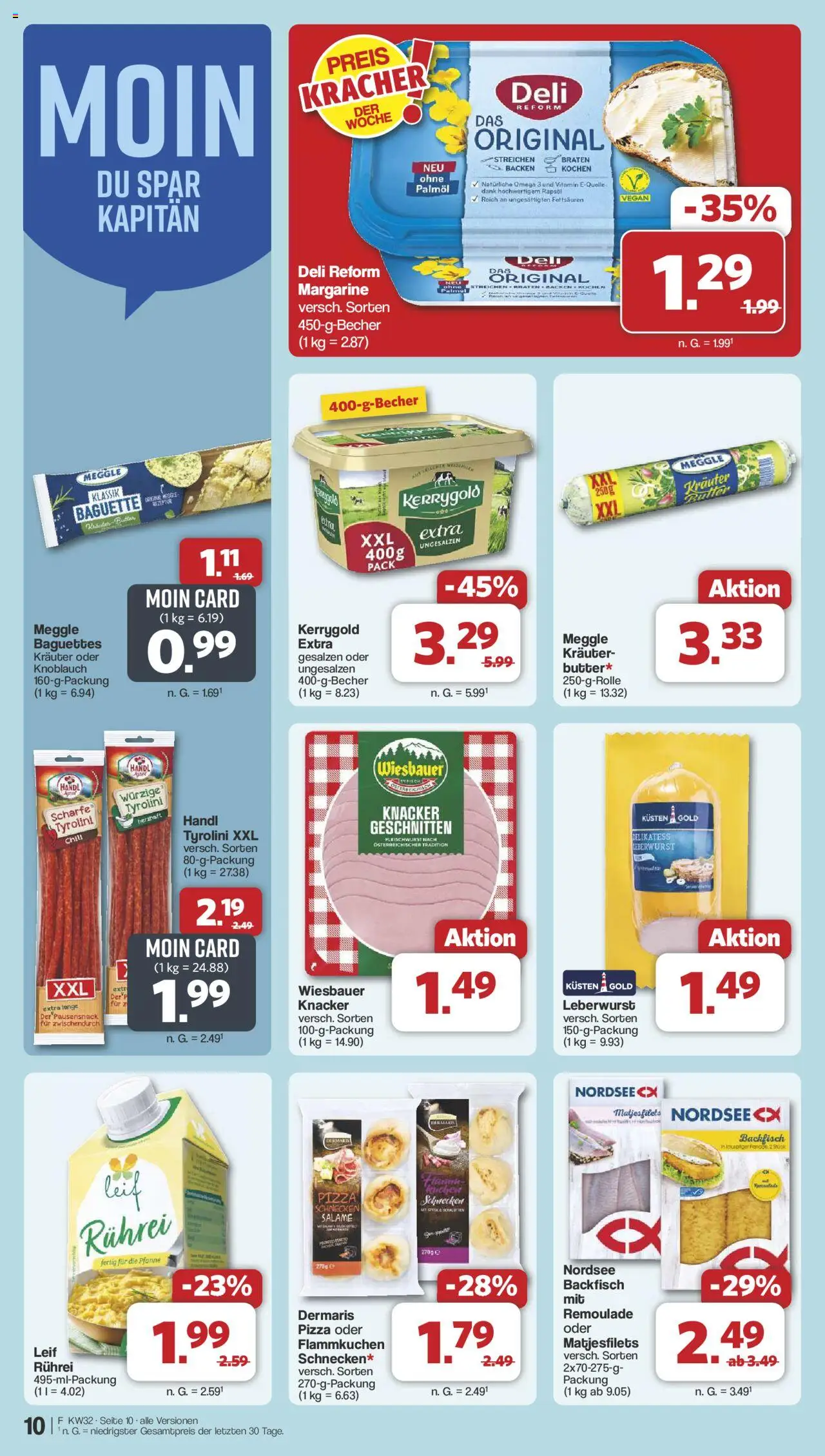 Famila Nordwest Prospekt 	 - gültig ab dem 03.08.2025 | Seite: 10 | Produkte: Margarine, Chili, Pizza, Deli reform