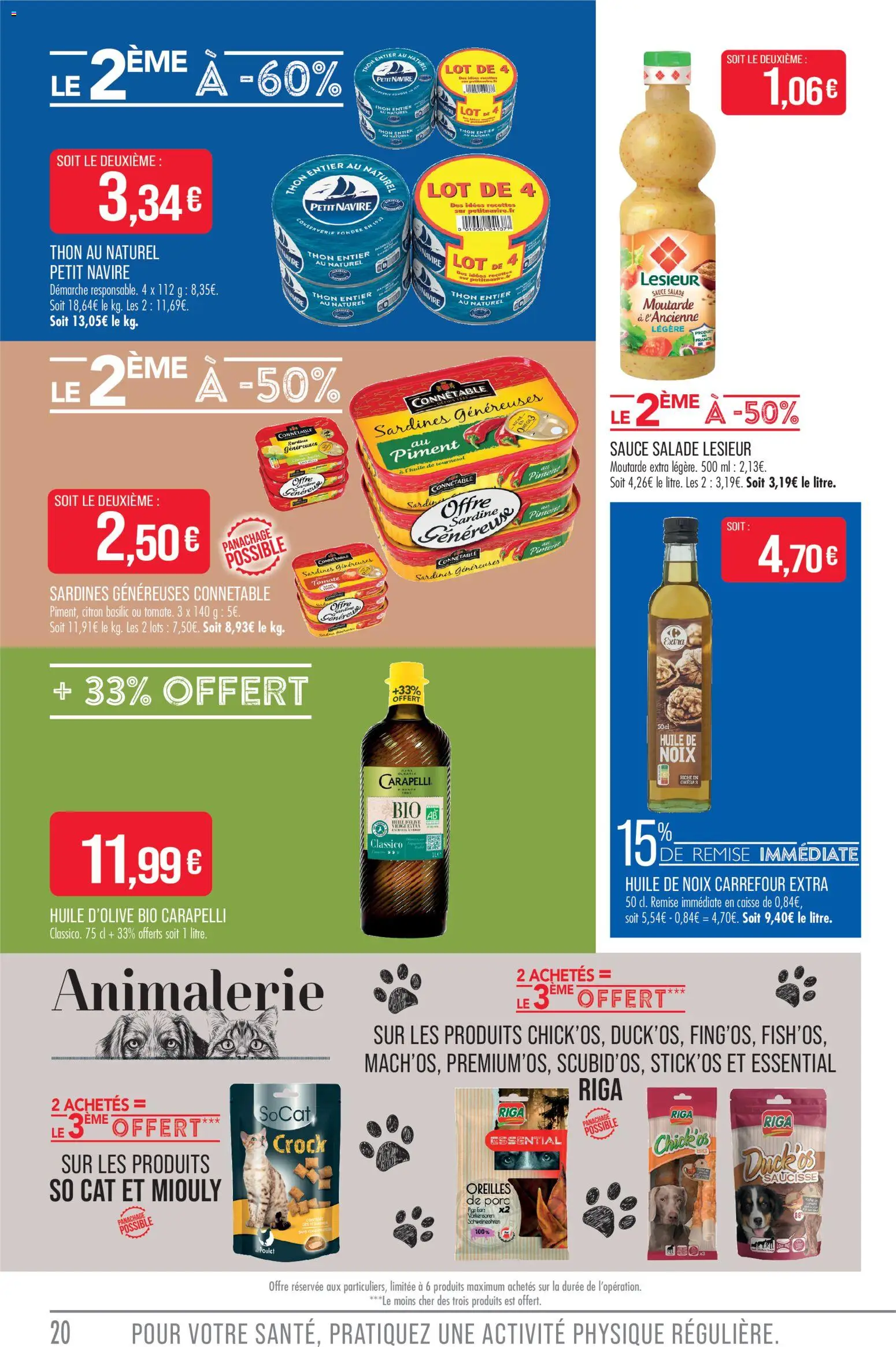 {H1} | Page: 20 | Produits: Huile D'olive, Sardine, Sardines, Sauce salade