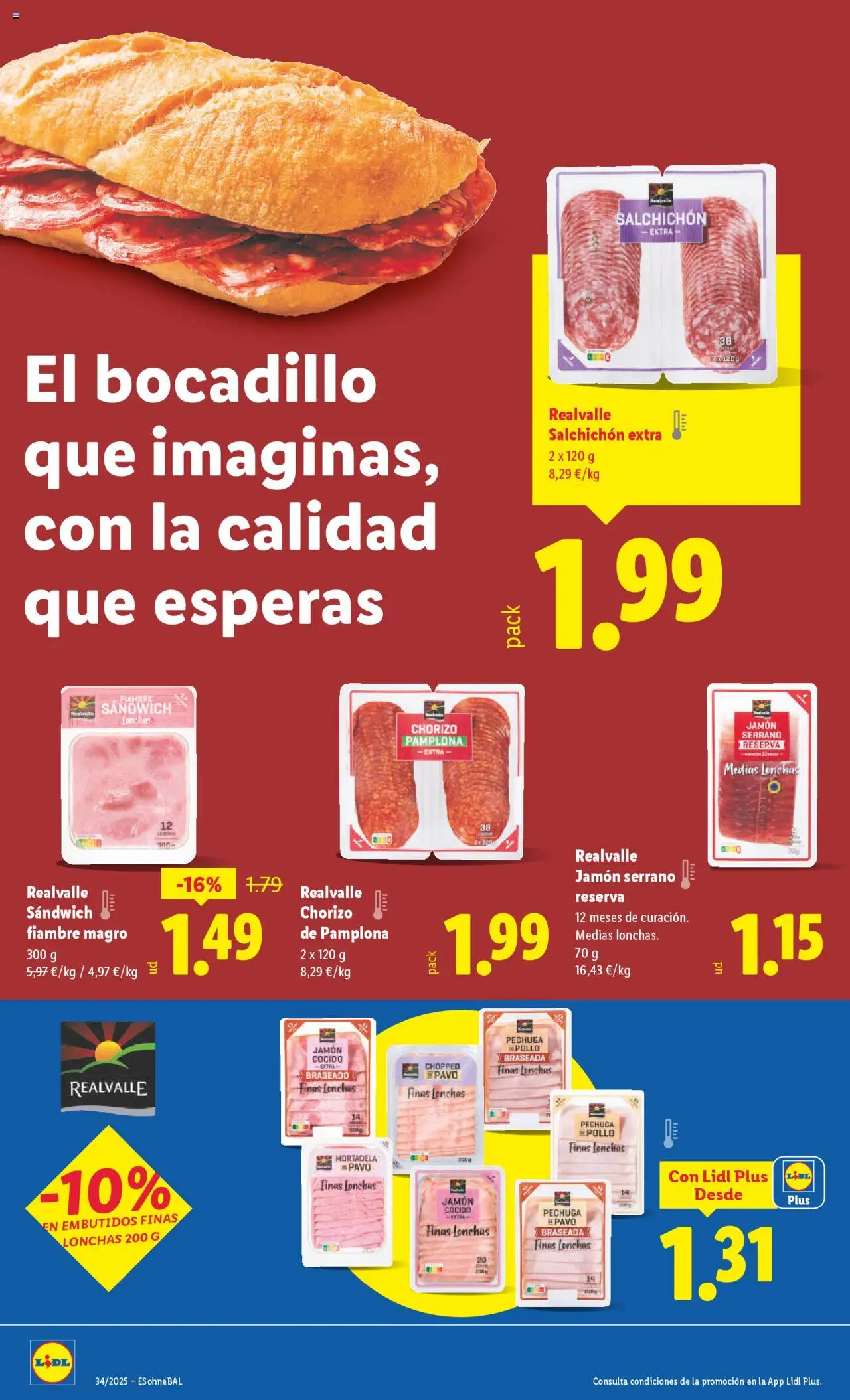 Lidl catálogo BCN │ válido desde el 18.08.2025 | Página: 12 | Productos: Jamón serrano, Medias, Jamón, Jamón cocido
