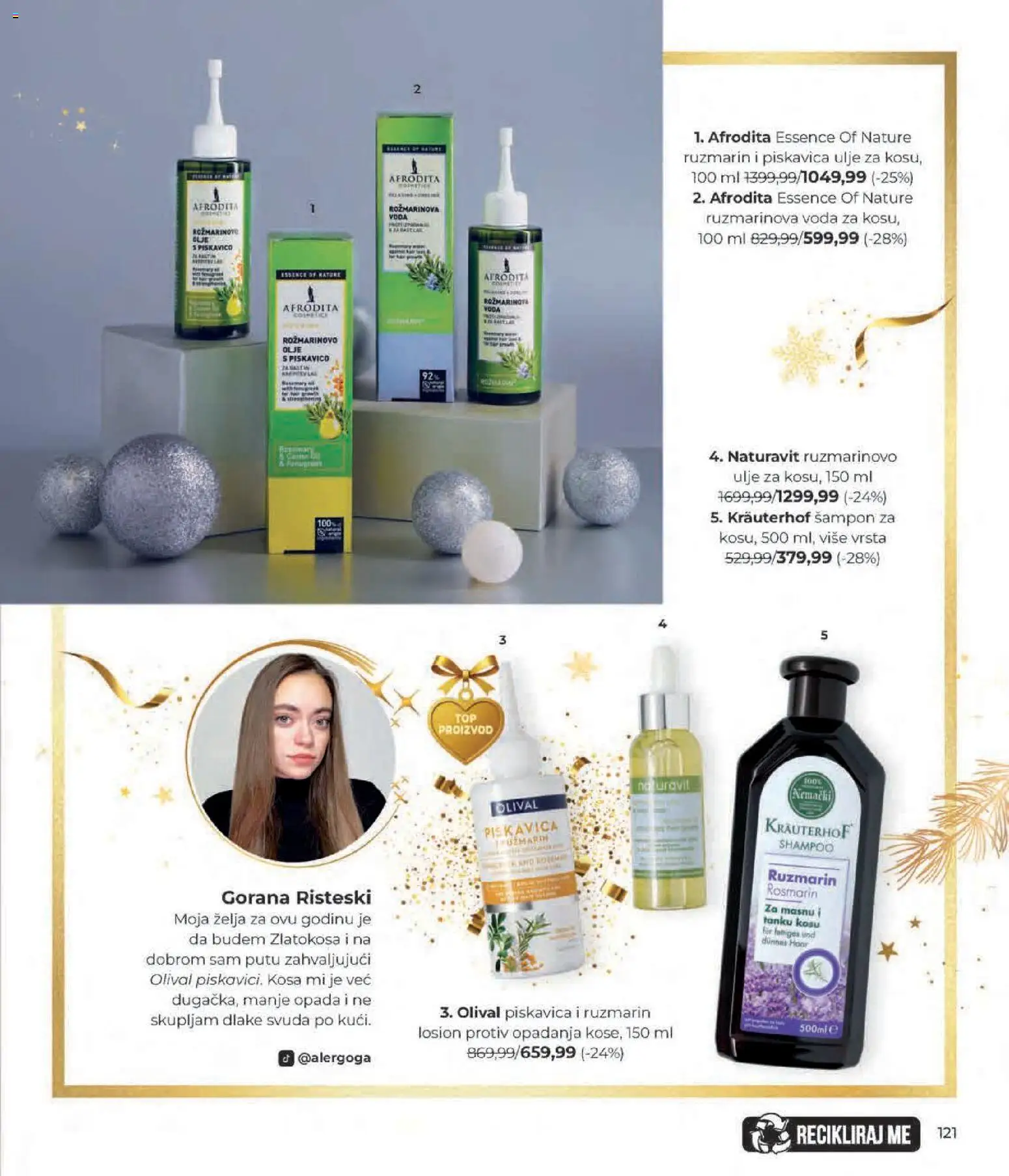 Lilly drogerie katalog - važi od 01.12.2025 | Strana: 121 | Proizvode: Šampon, Voda, Ulje