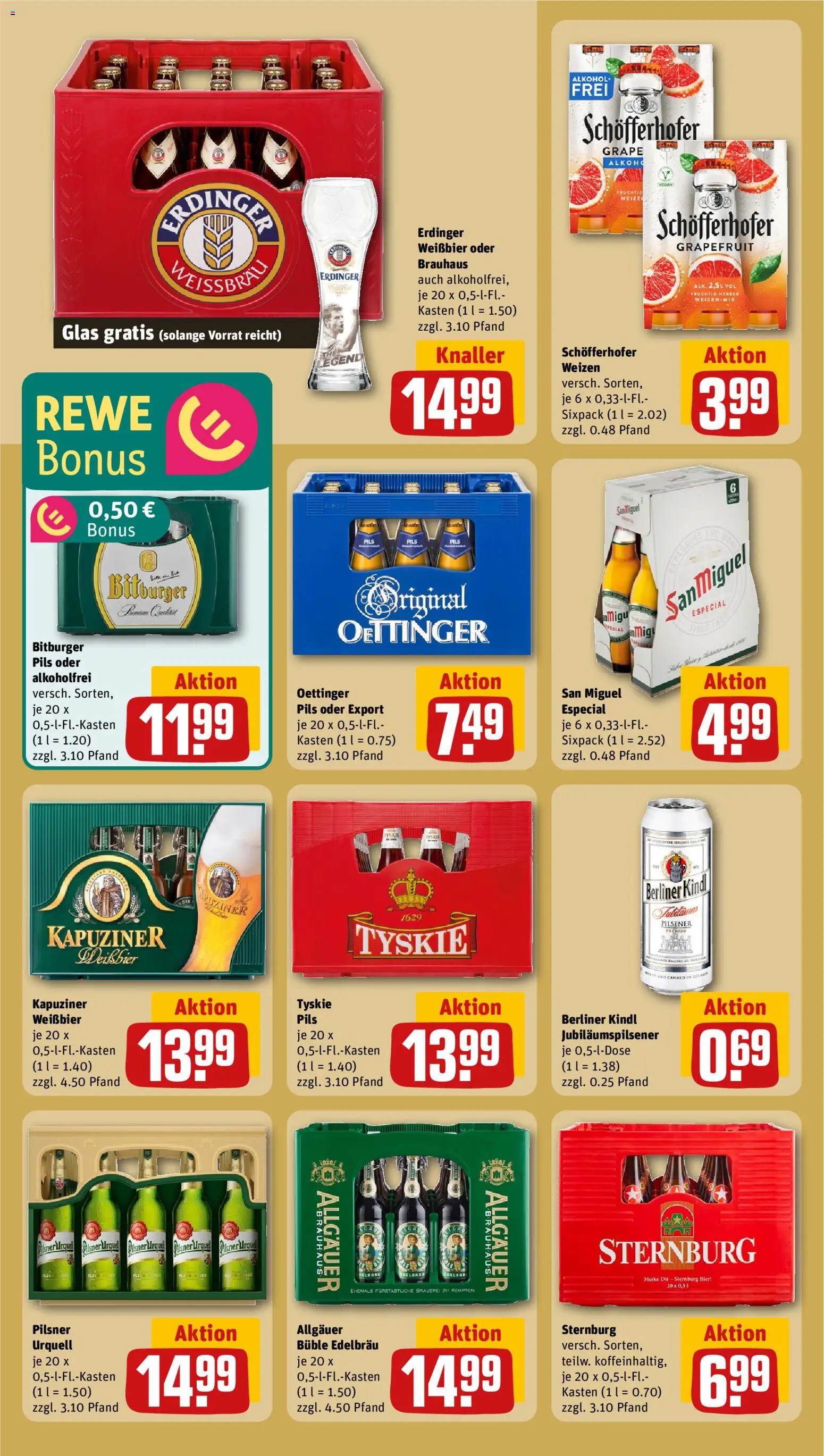 Rewe Prospekt 	 – gültig ab 20.04.2026 | Seite: 23 | Produkte: Berliner, Bier, Pils, Grapefruit