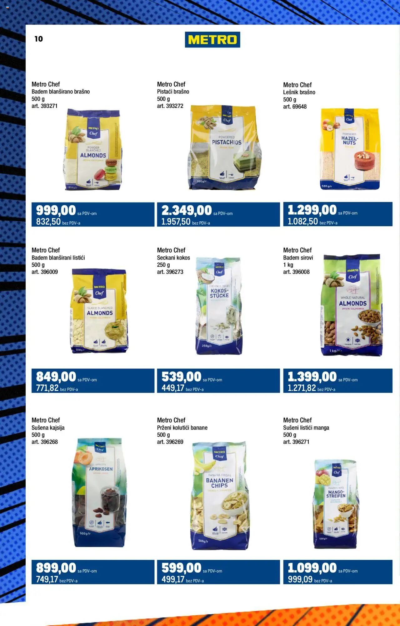 Metro katalog - važi od 01.08.2025 | Strana: 10 | Proizvode: Banana, Brašno, Gin, Banane