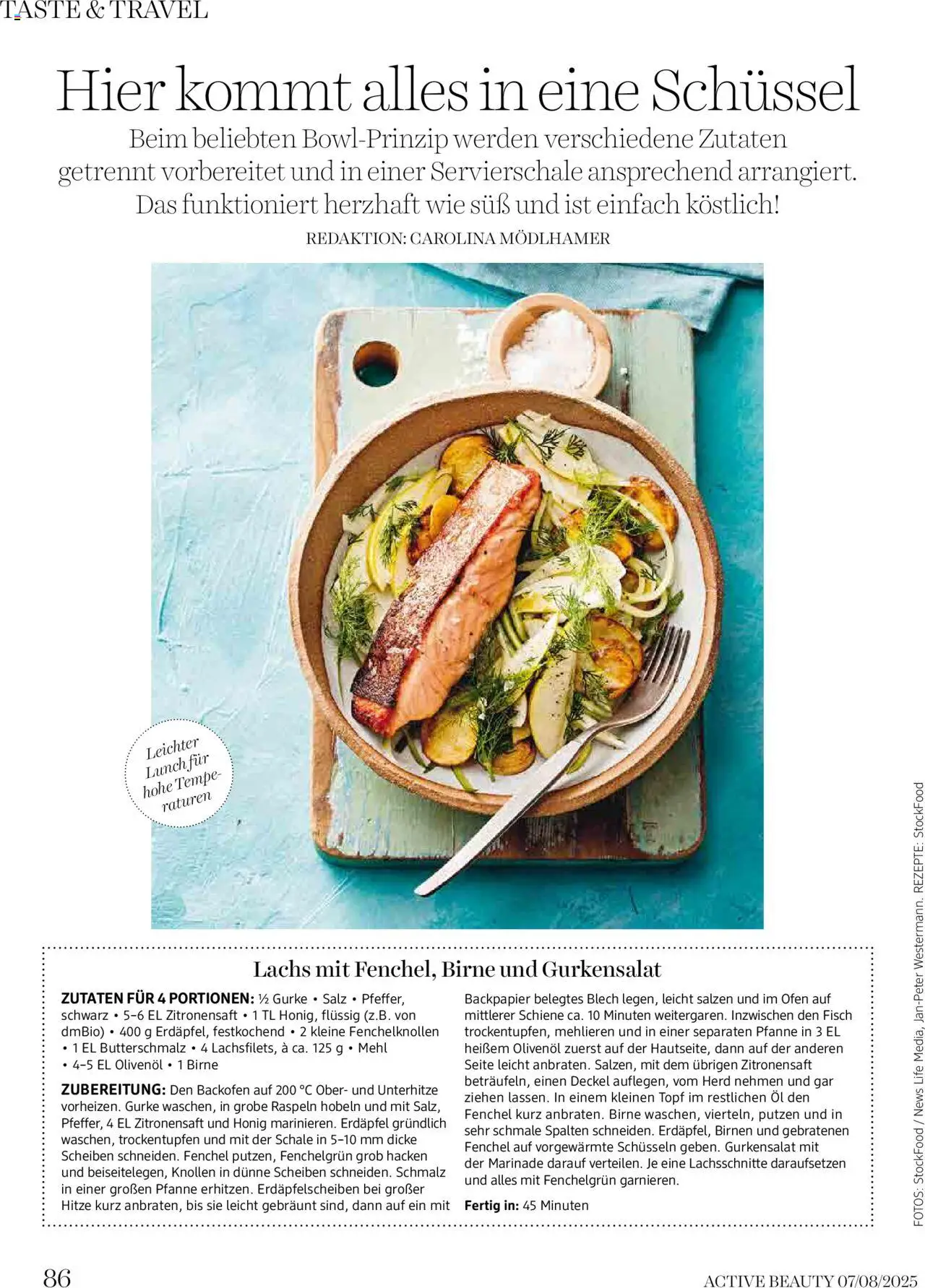 dm drogerie markt Active Beauty Magazin 07-08/2025 gültig ab 03.07.2025 | Seite: 86 | Produkte: Salz, Birne, Dolce gusto kapszula, Herd