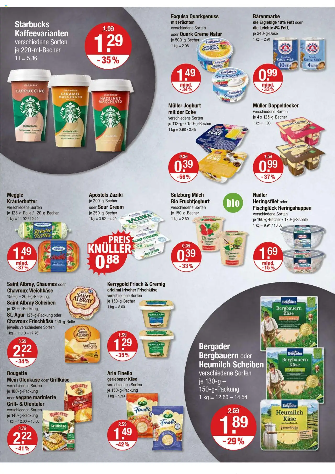 V-Markt - Oberpfalz - gültig ab dem 24.07.2025 | Seite: 6 | Produkte: Milch, Joghurt, Exquisa, Frischkase