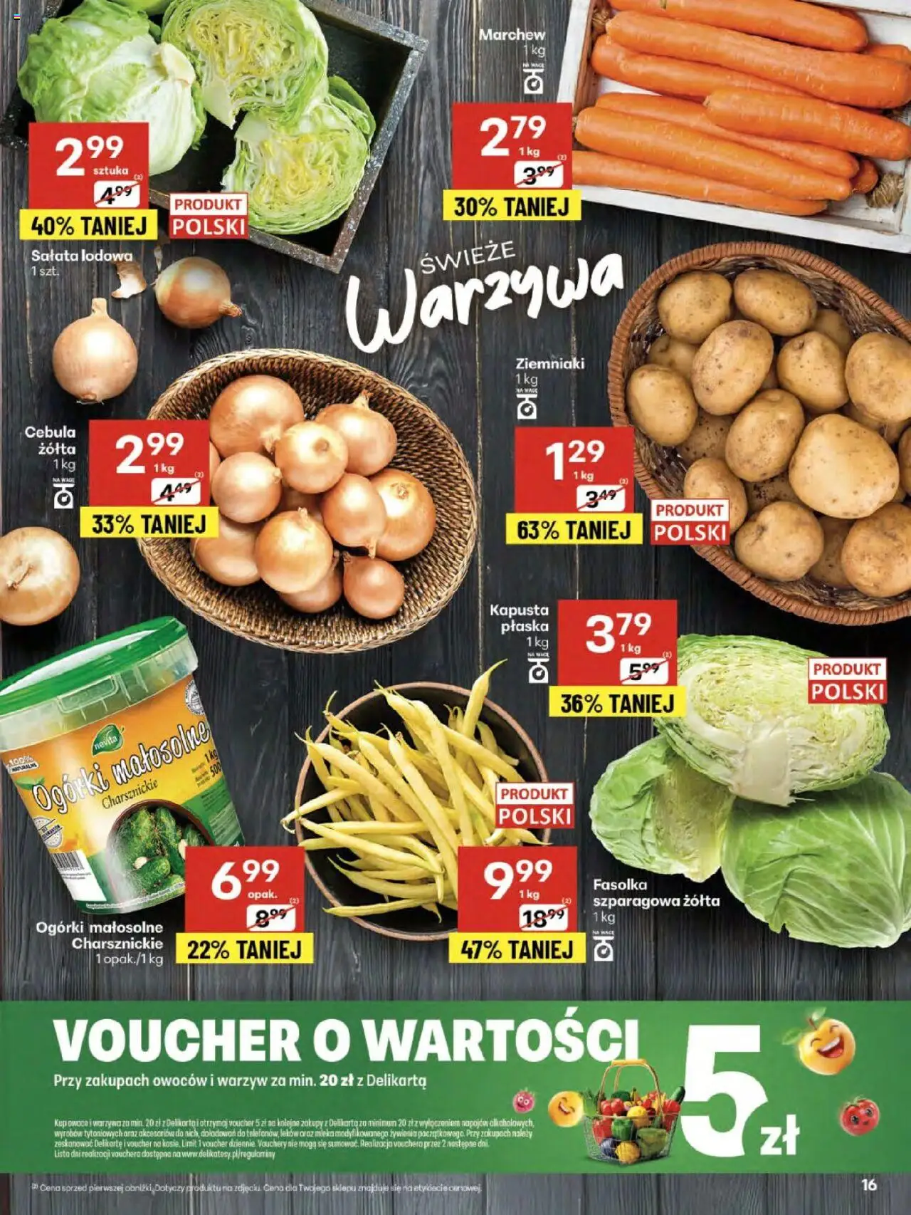 Delikatesy Centrum Gazetka - Sklepy Własne od 14.08.2025 | Strona: 16 | Produkty: Ogórki, Ziemniaki, Warzywa, Owoce