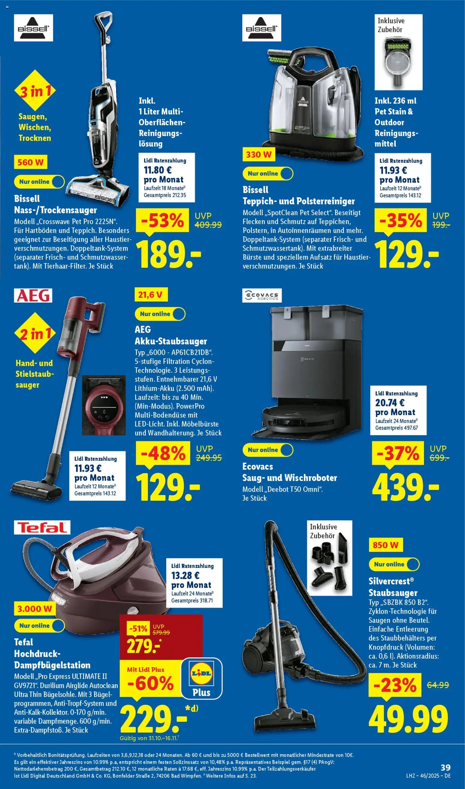 Lidl Prospekt Kornwestheim – gültig ab 10.11.2025 | Seite: 57 | Produkte: Staubsauger, Bad, Teppich, Bürste