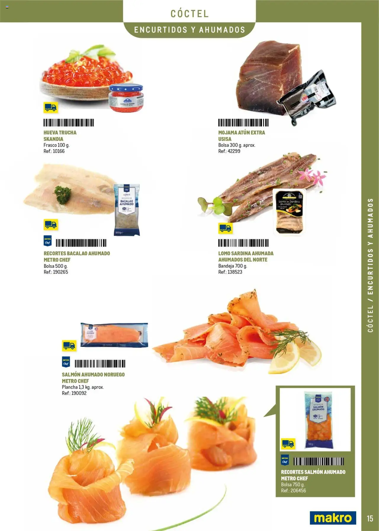 Makro - Catering y Eventos Península │ válido desde el 11.06.2025 | Página: 15 | Productos: Bolsa, Salmón ahumado, Plancha, Bandeja