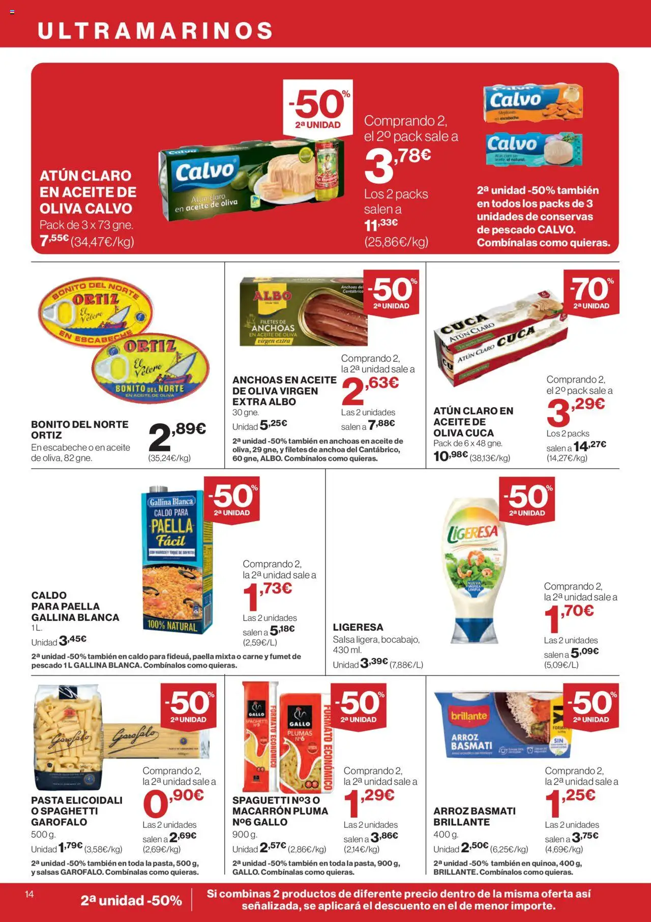 Supercor folleto │ válido desde el 14.08.2025 | Página: 14 | Productos: Aceite, Arroz, Pasta, Aceite de oliva