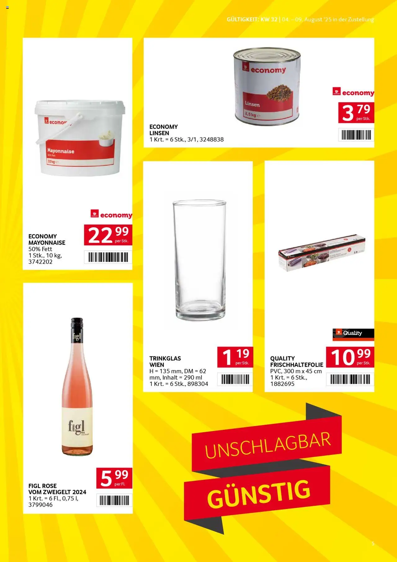 Transgourmet Zustellaktion gültig ab 03.08.2025 | Seite: 5 | Produkte: Mayonnaise