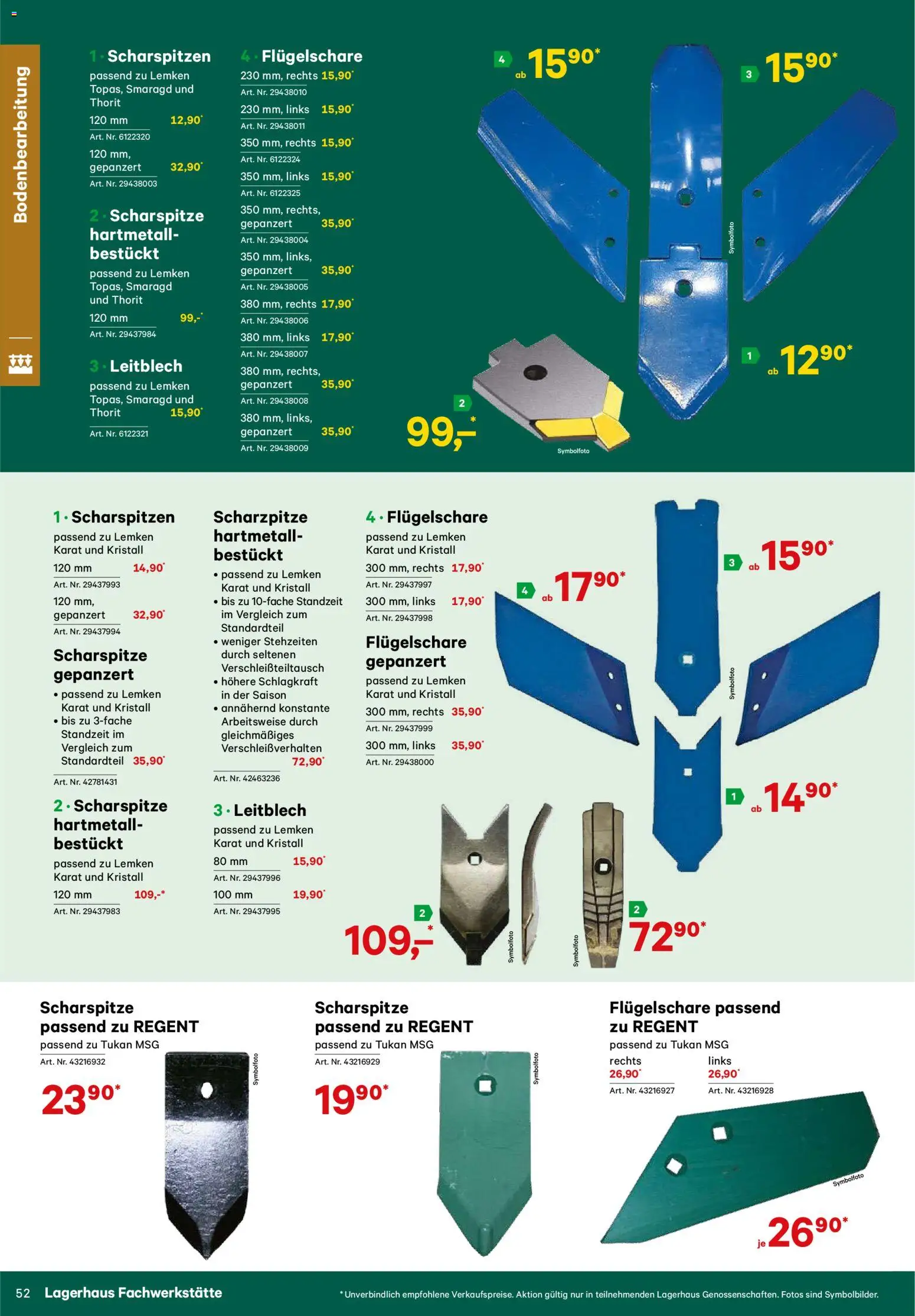 Lagerhaus Verschleißteile & Zubehör gültig ab 01.01.2026 | Seite: 52