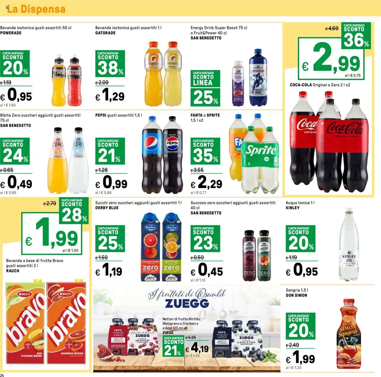 Volantino Iper del 01.08.2025 | Pagina: 24 | Prodotti: Acqua tonica, Acqua, Fanta, Arancia