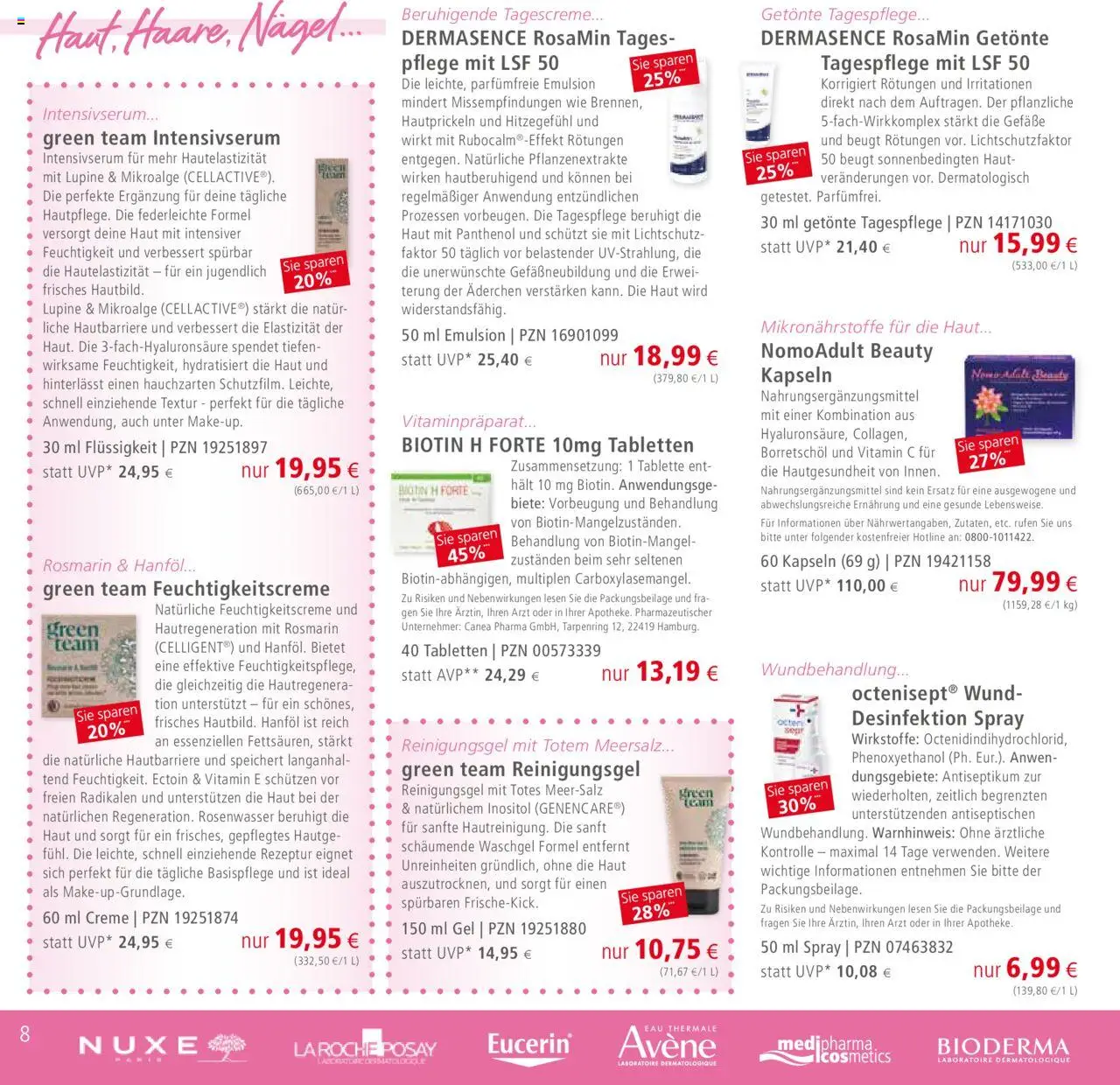 Apotal Prospekt 	 - gültig ab dem 16.07.2025 | Seite: 8 | Produkte: Creme, Tagescreme